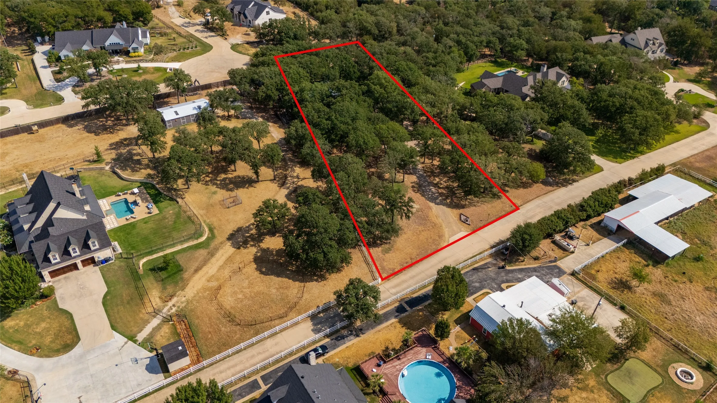 Another look from the sky. This property goes on and on.