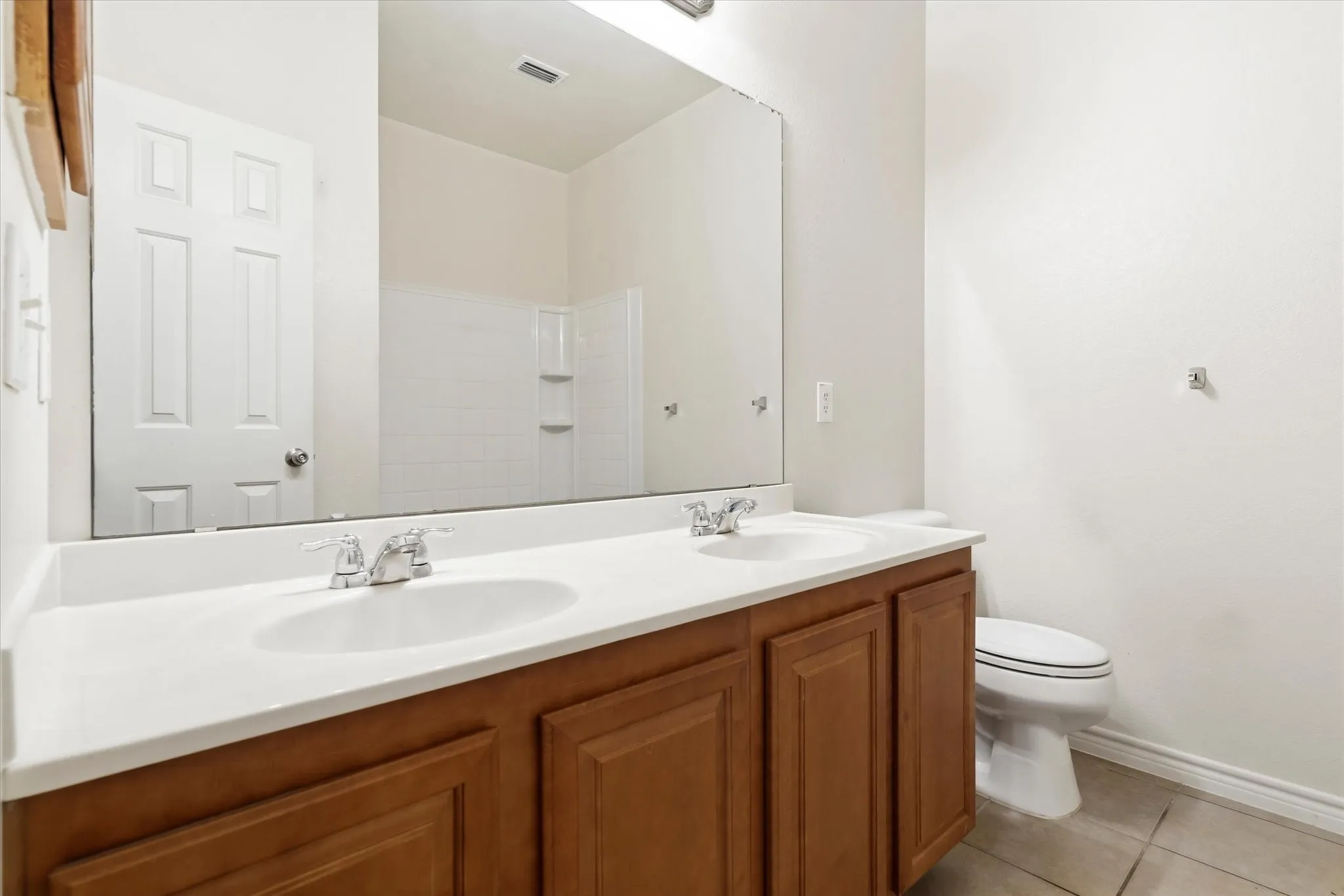 Secondary Bathroom with Dual Sinks