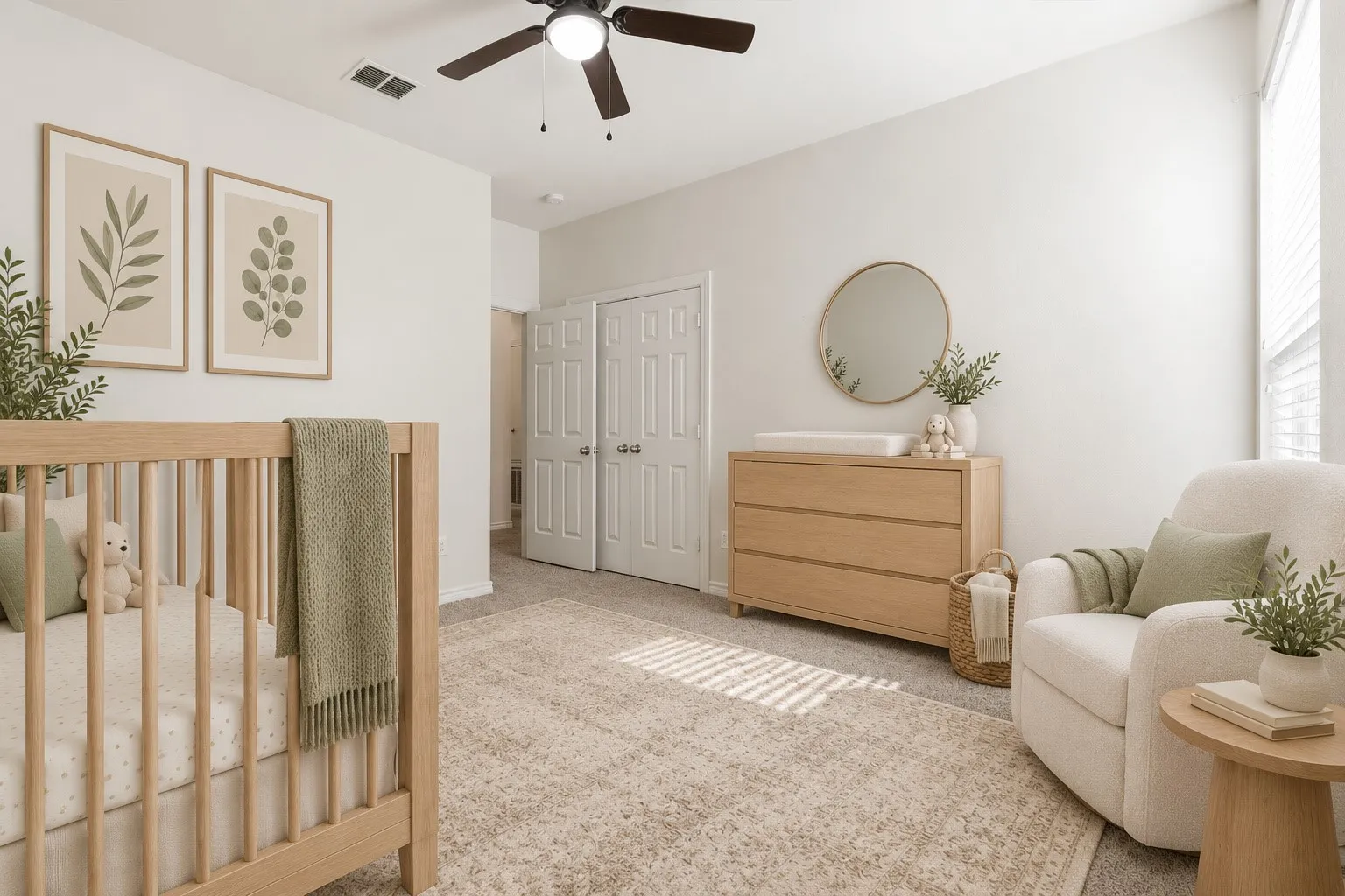 Virtually Staged Bedroom