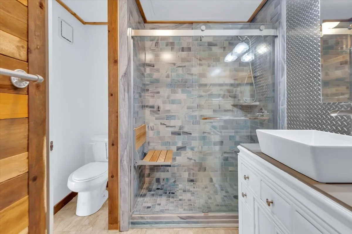 Additional view of walk in shower