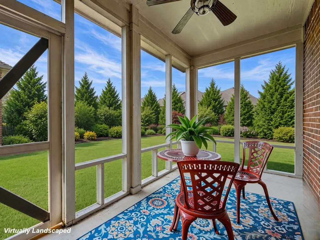 Large backyard