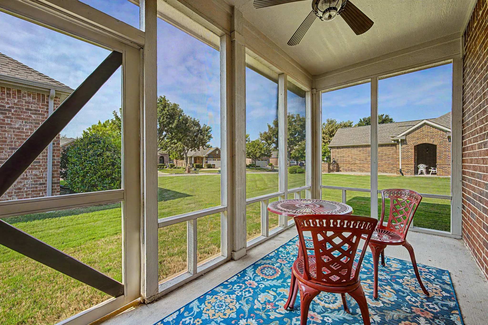 Screened-in patio