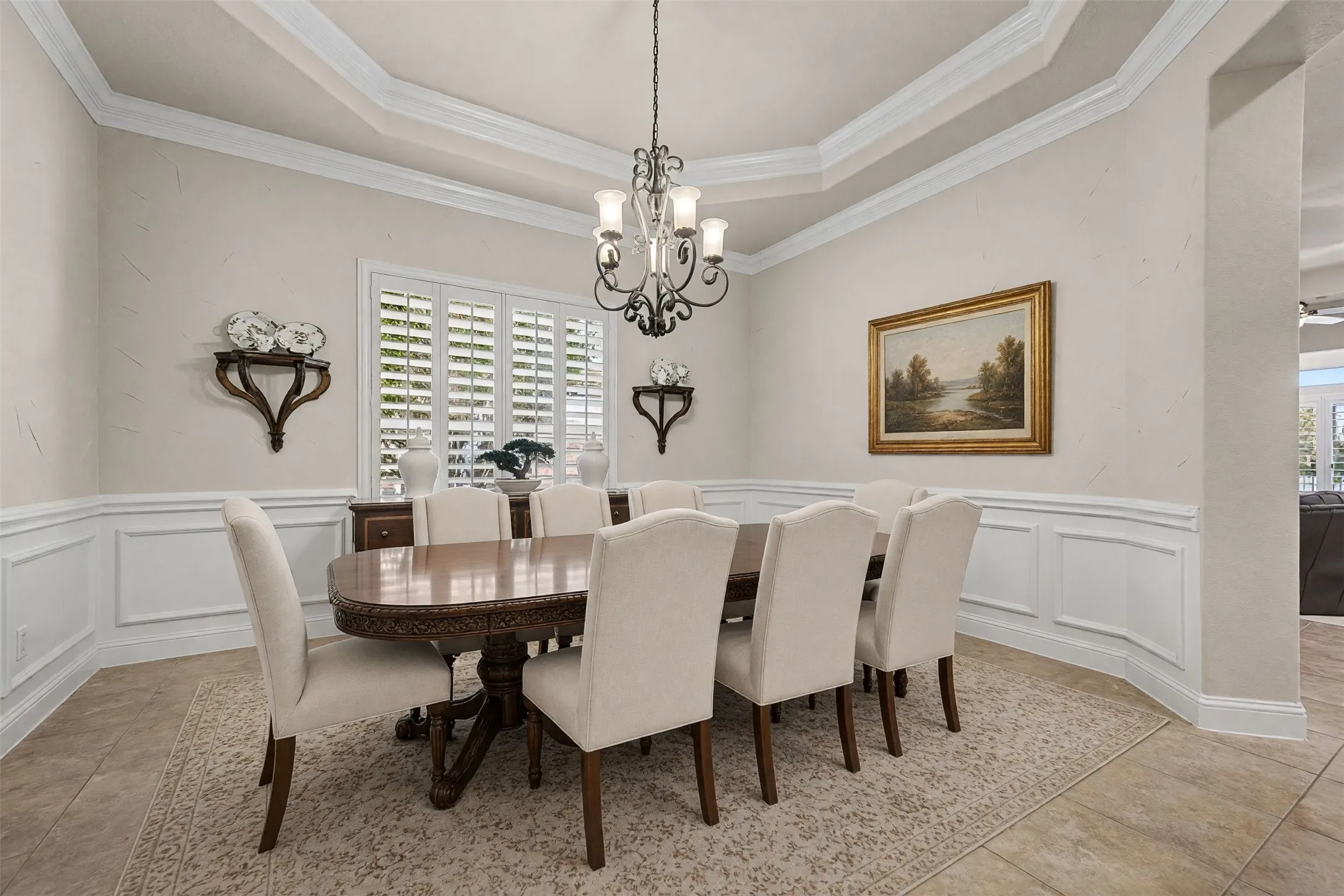HUGE Dining Room, virtually staged