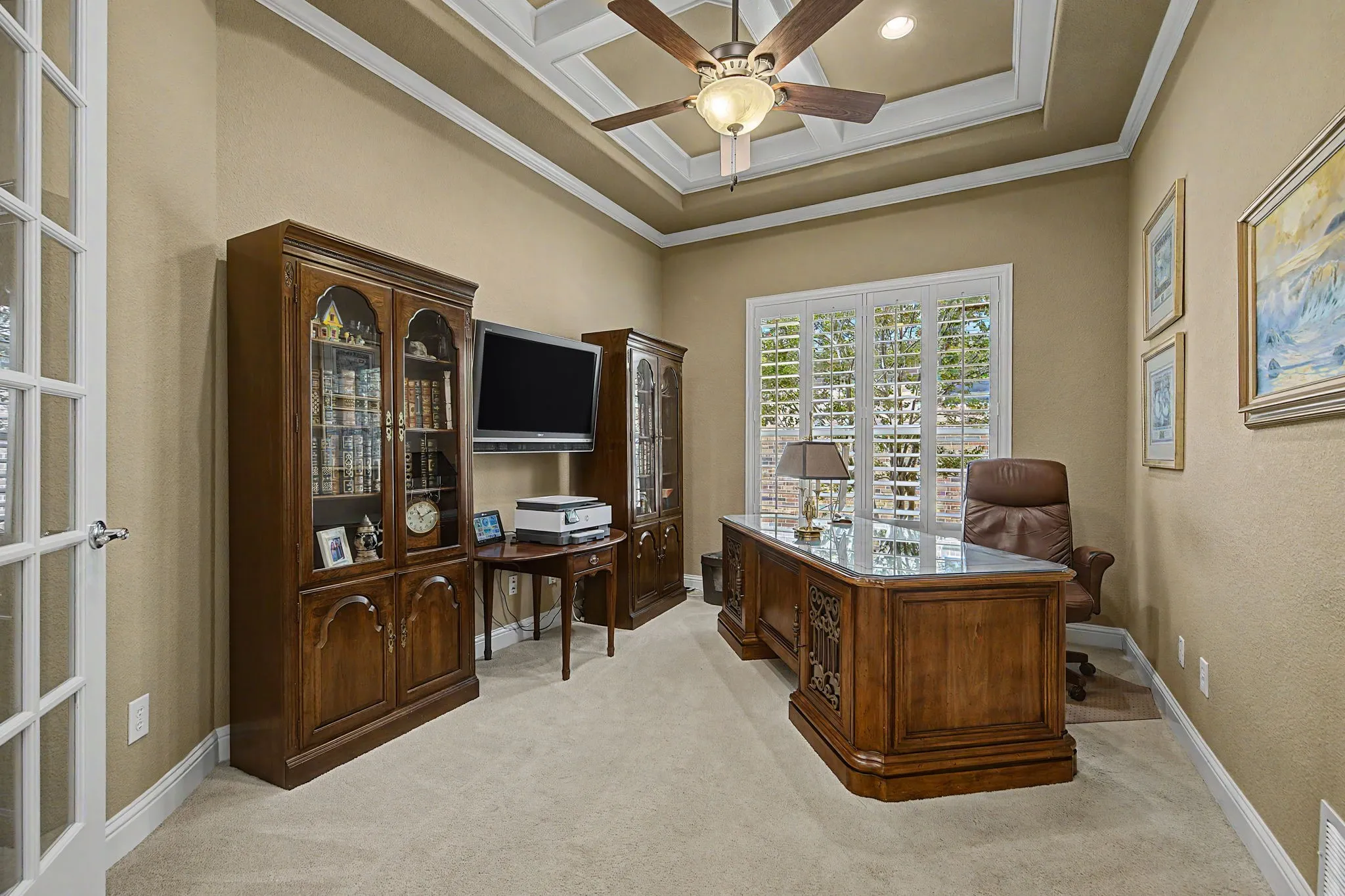 Coffered ceiling at Office