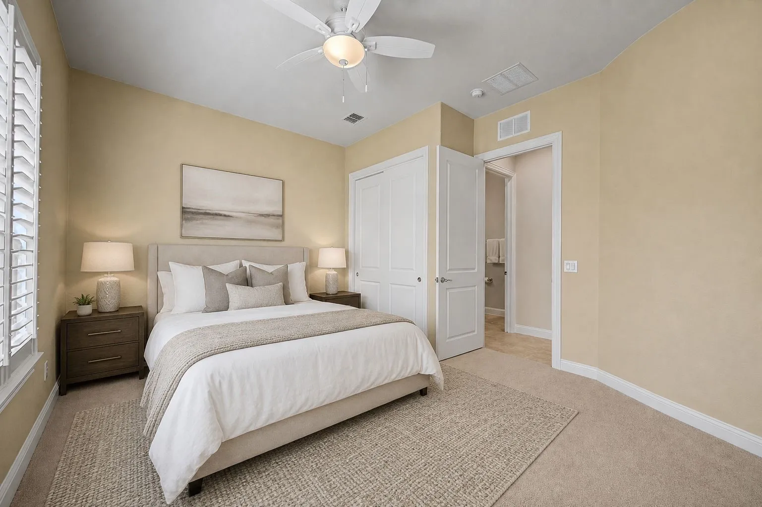 Large Bedroom 3, virtually staged