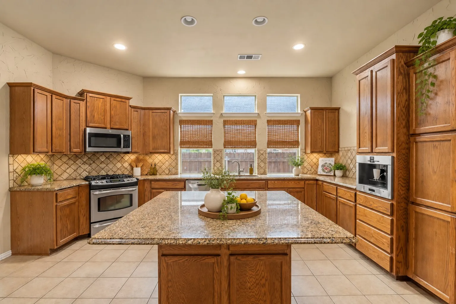 Virtually staged kitchen