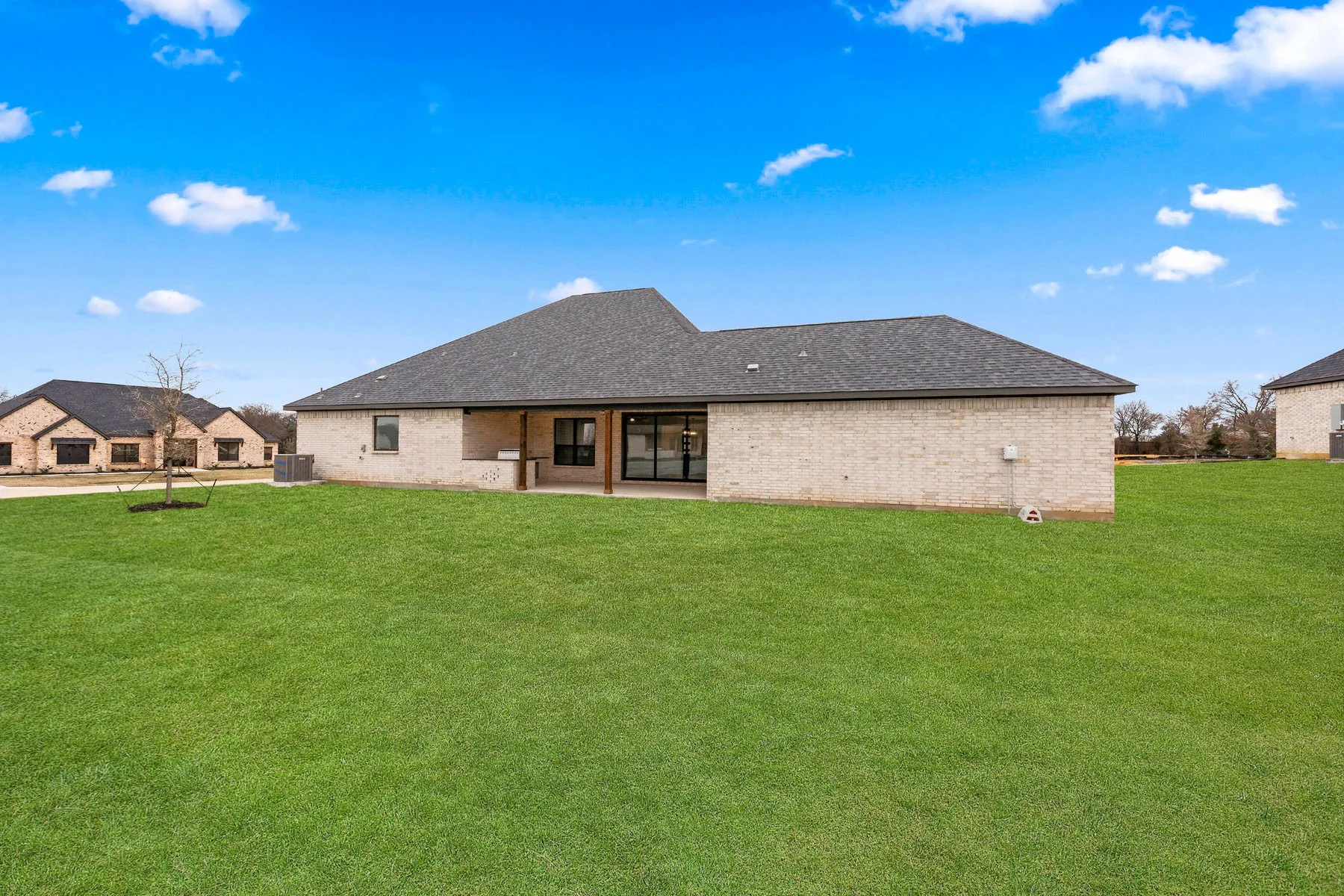 This is an example of the Garza floor plan built at 104 Wild Plum Drive.