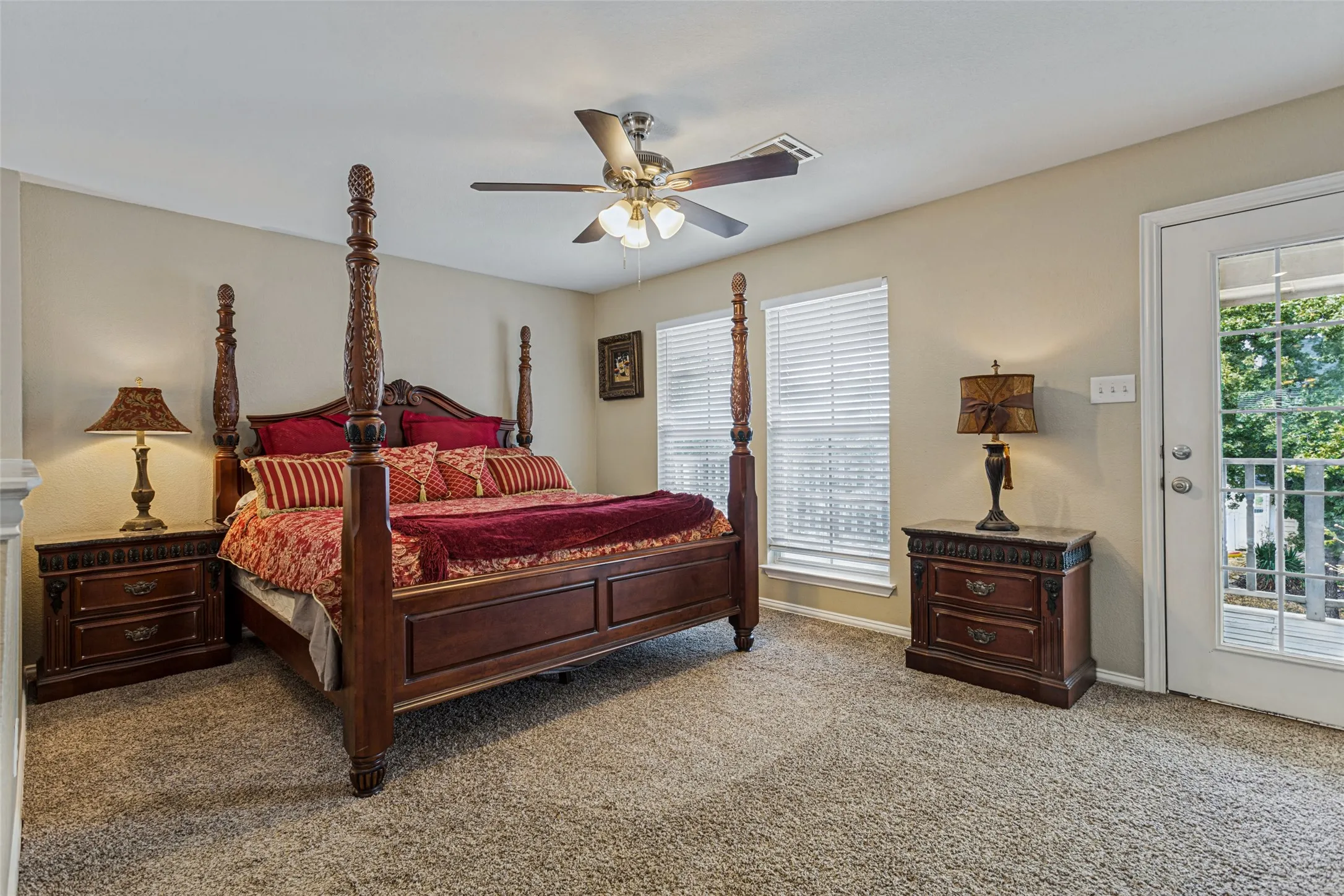 Upstairs game room being used as a bedroom