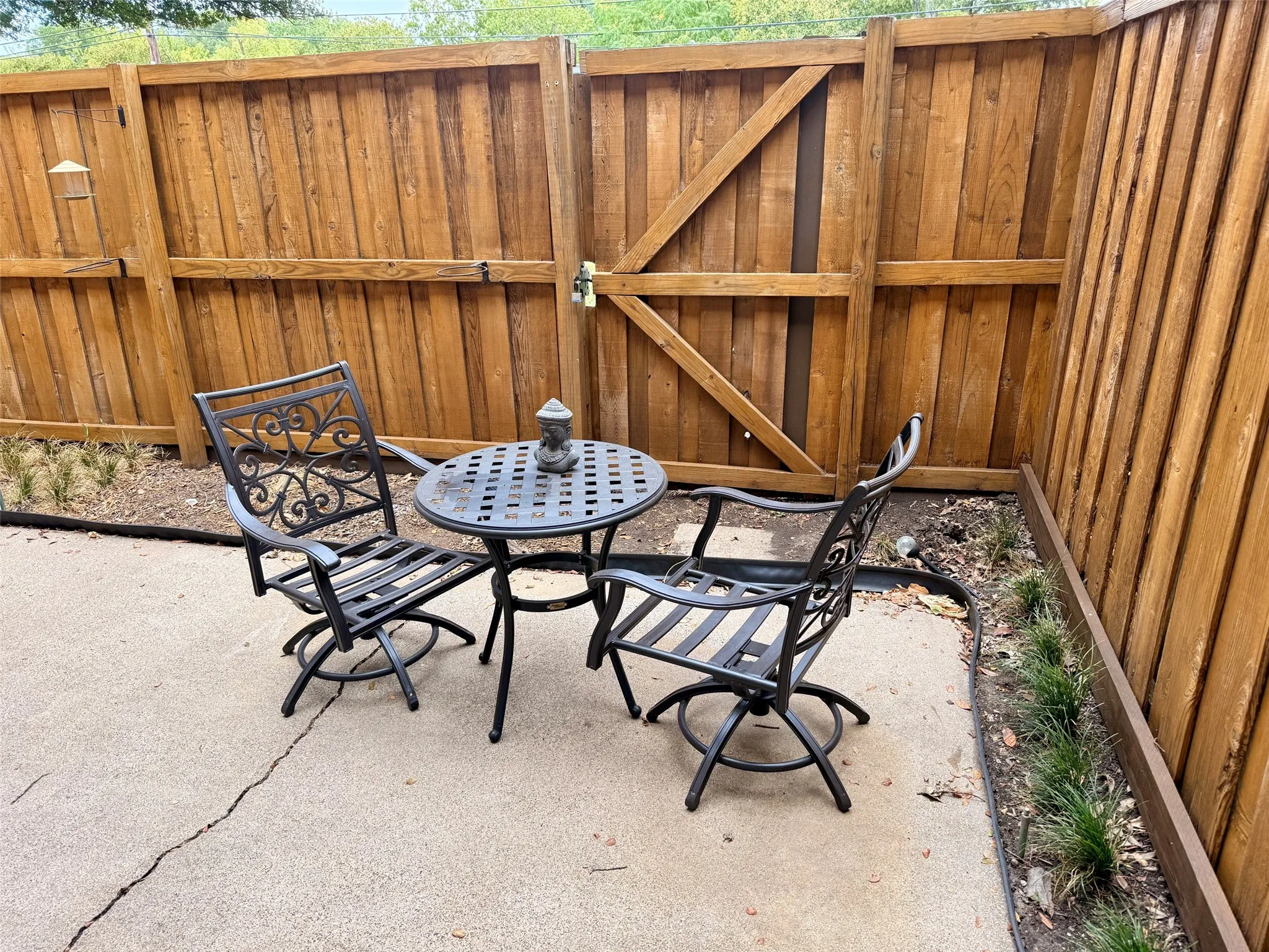 Private patio