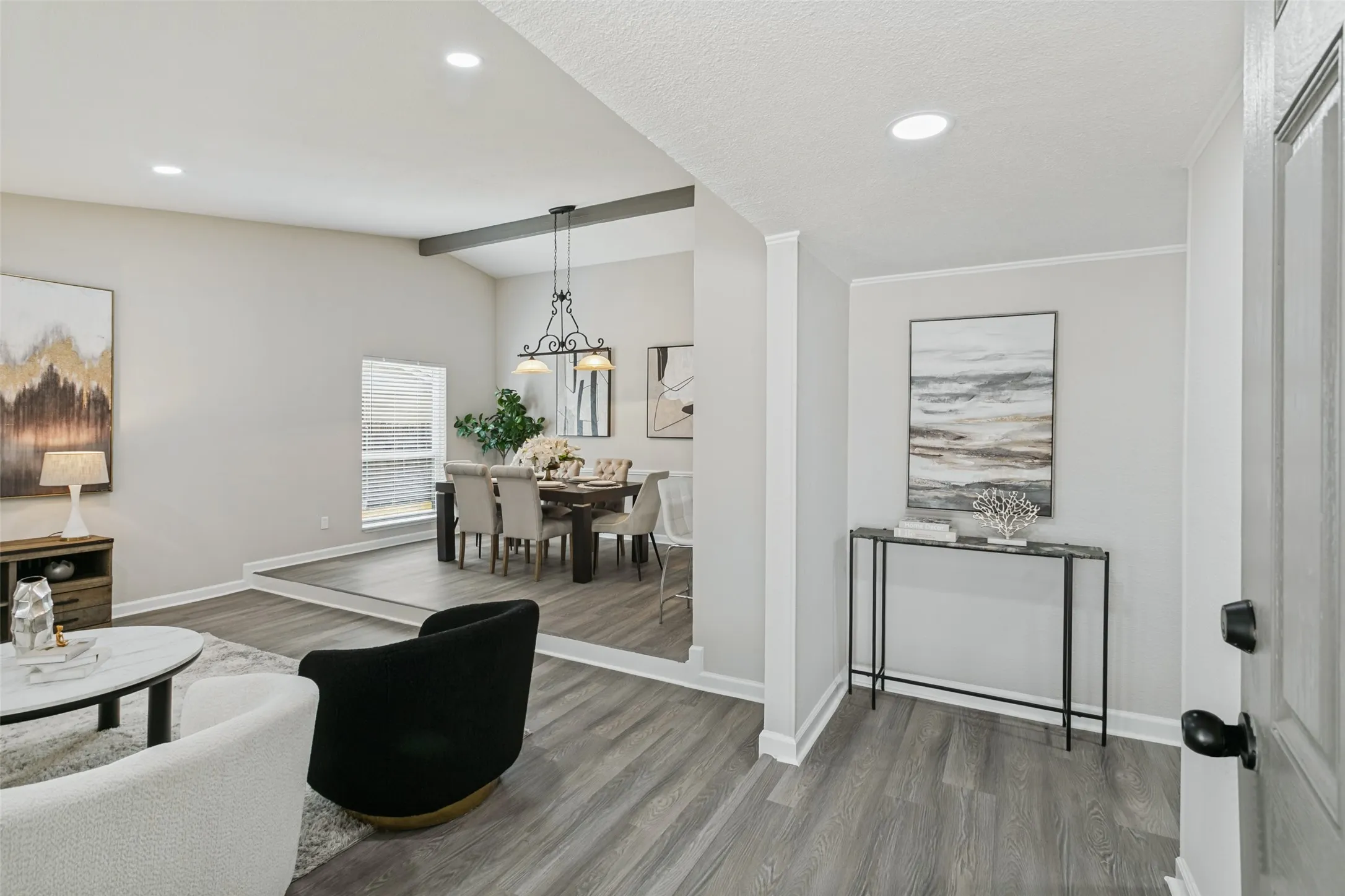 To formal Living and Dining