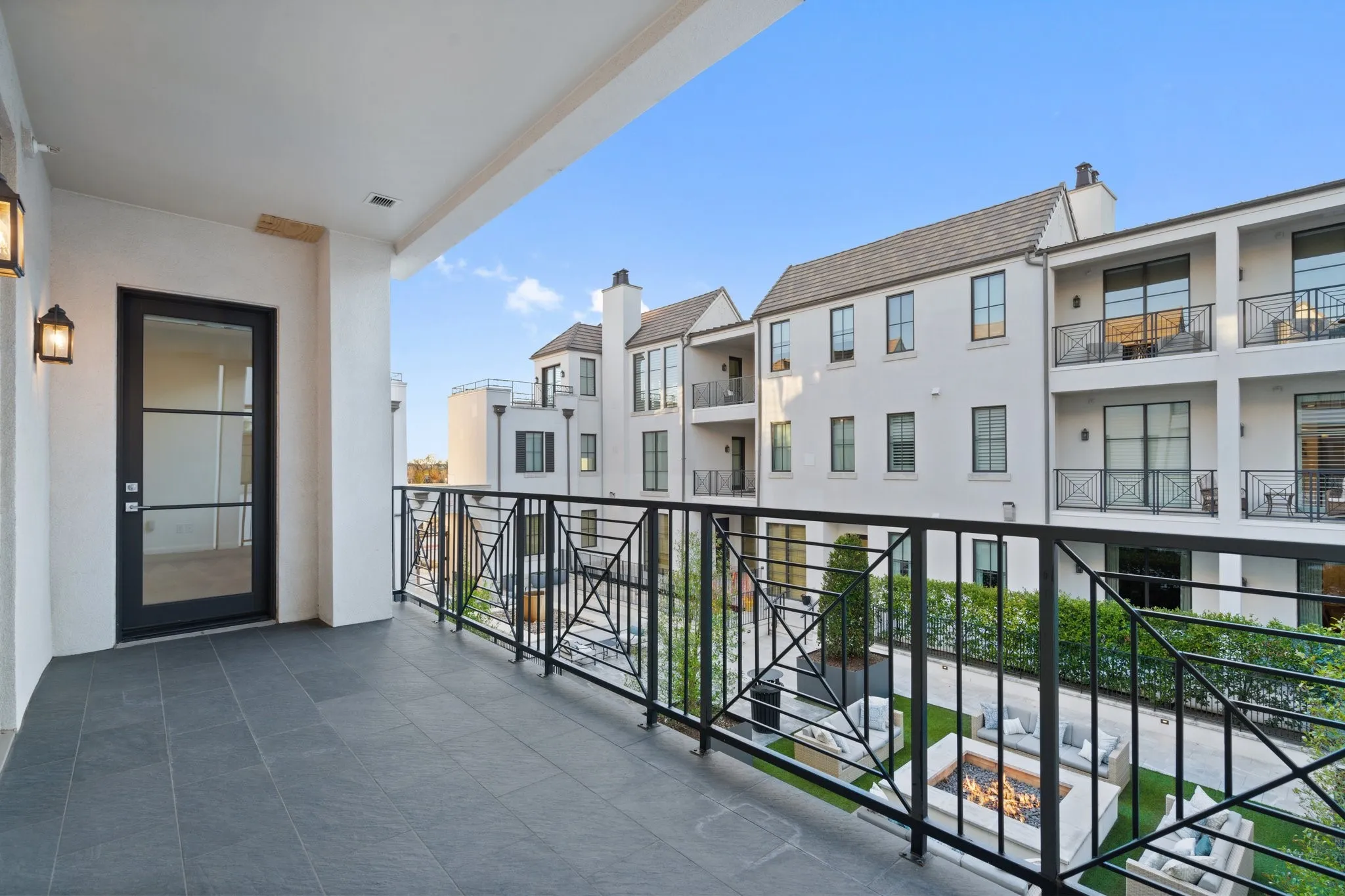 Beautiful courtyard views.