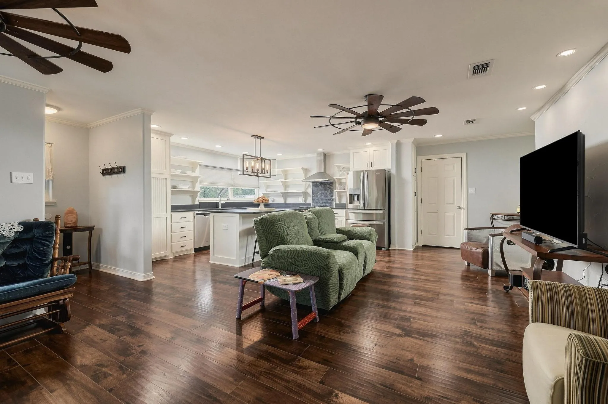 Open concept living.