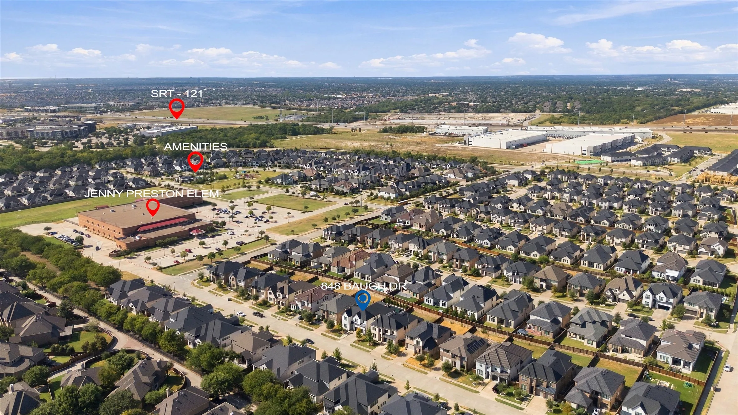 Single Family Residence For Sale in Collin County , 848 Baugh Drive, Allen, Texas 75013, 5 Bedroom, 5 Bathroom, 2 Garage spaces, 3,638 Sqft, built in 2020, mls#21379601, Real Estate Agent in Allen, Homes For Sale in Collin county, Homes For Sale in Allen, Realtor in Allen Texas, Real Estate Brokerage Independent Realty Texas, Luminita Cordes Realtor