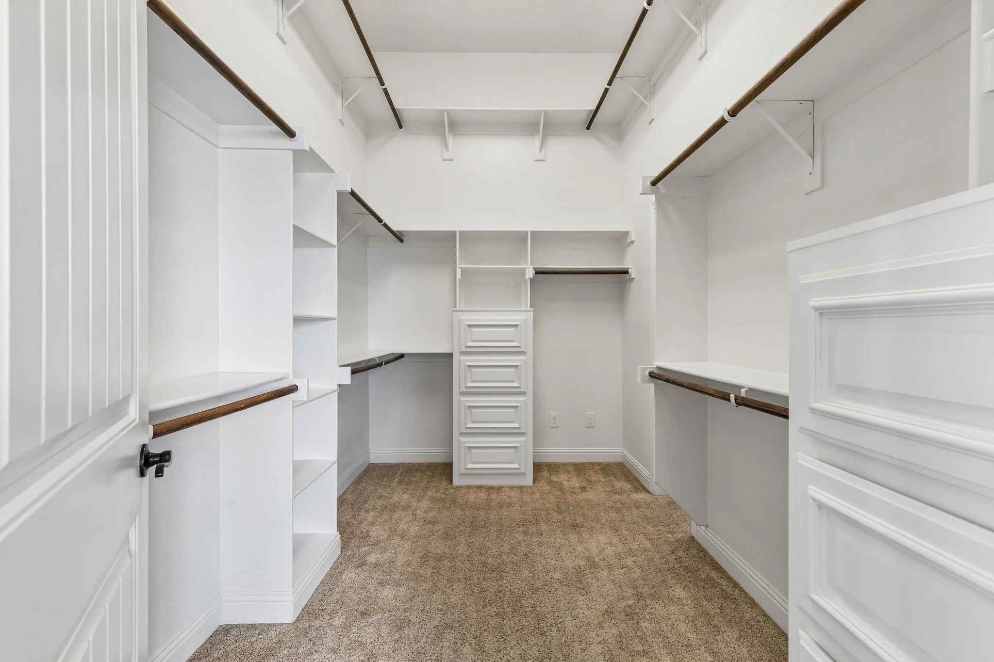 Spacious closet for primary bedroom