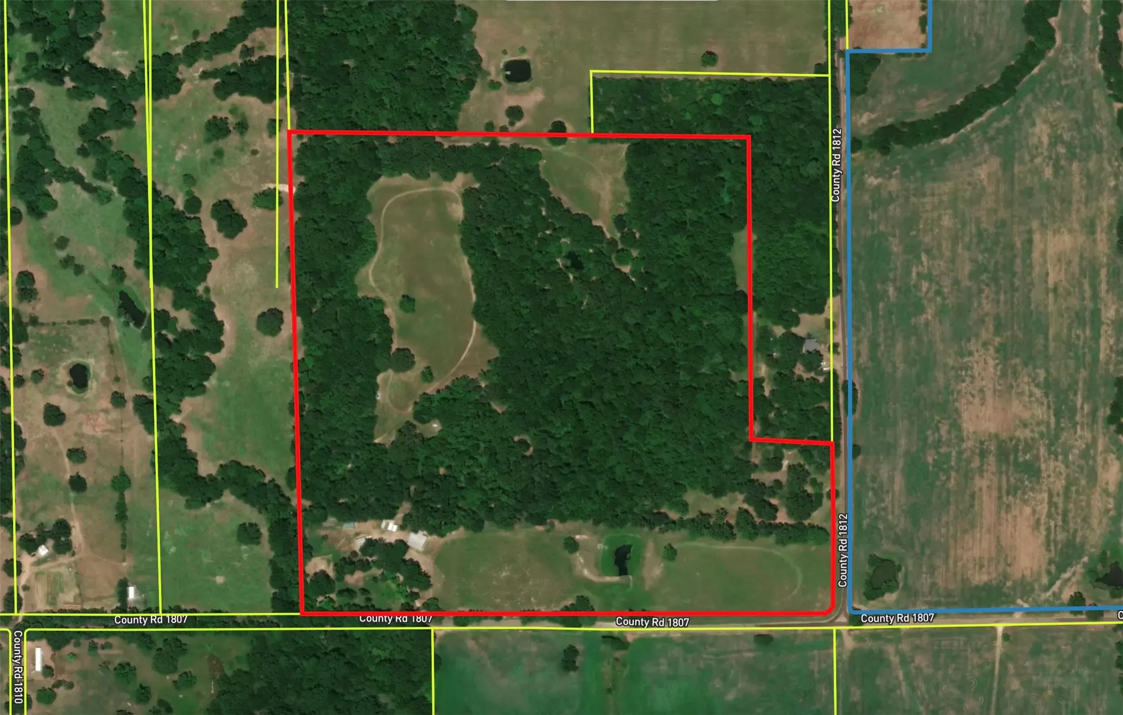 Sat view of property
