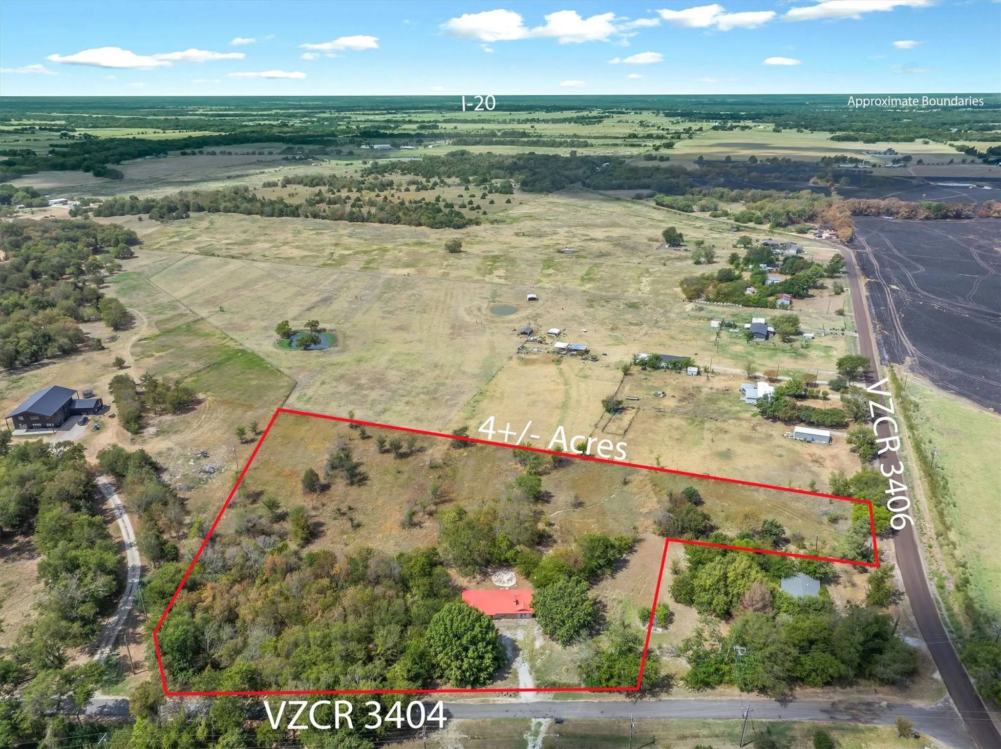 4+/- beauitiful acres located near I-20 and St Hwy 64