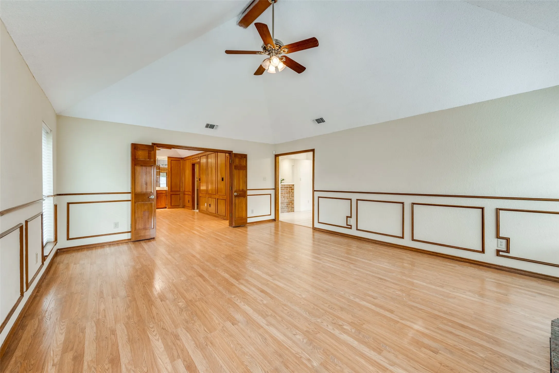 Living Room Open to Den
