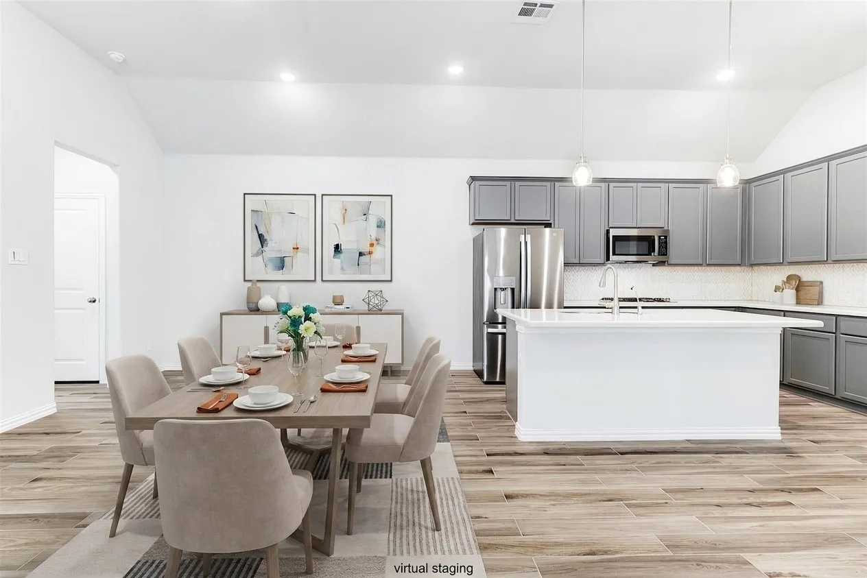 Kitchen with room for a formal dining area