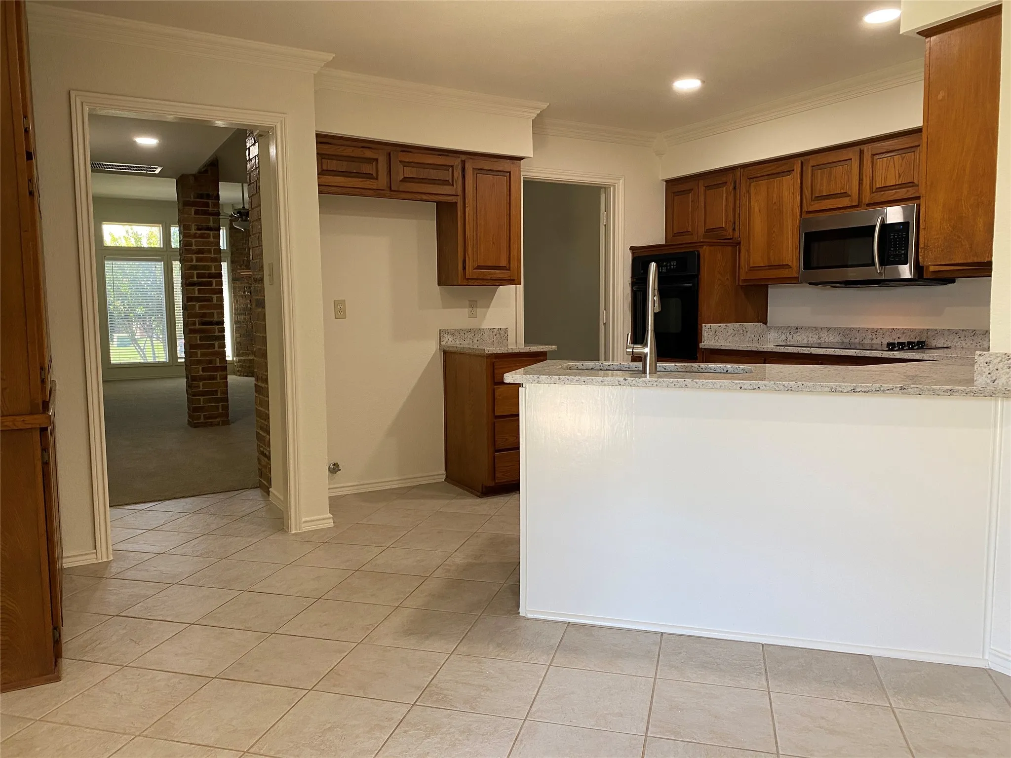 Nadagascar white porcelain floors. All new fresh paint on entire interior.