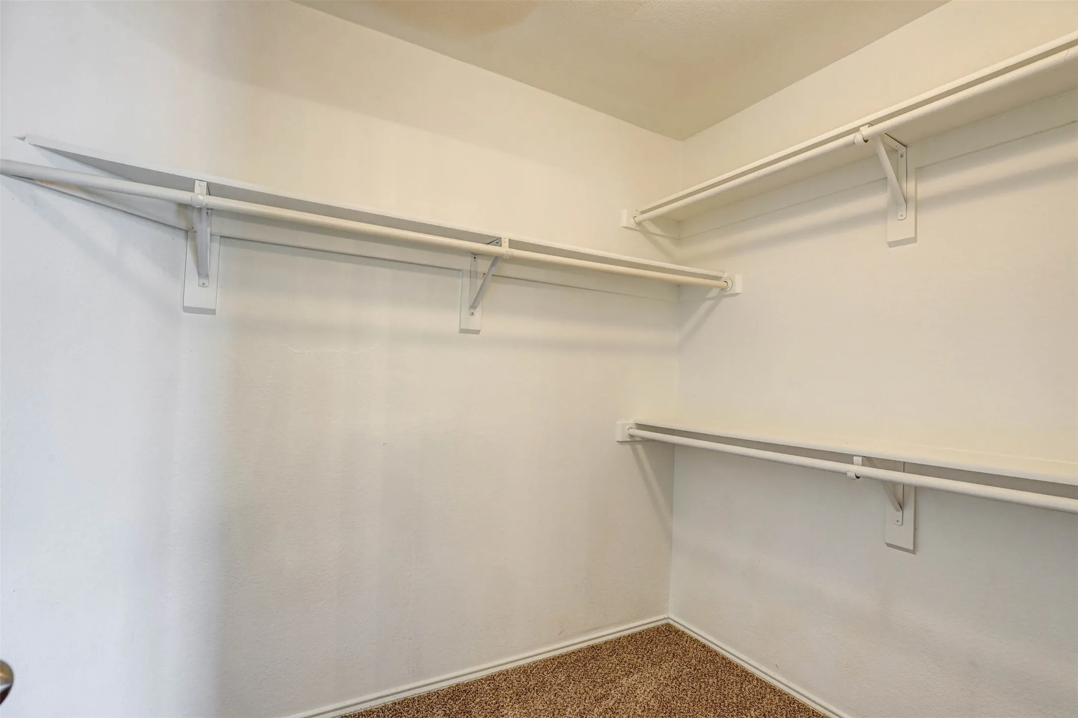 Large walk-in closet attached to master bathroom