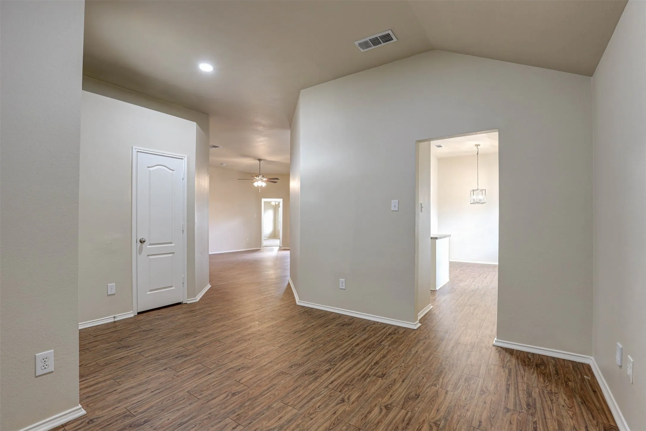 Formal dining room would be a perfect place for an office or playroom