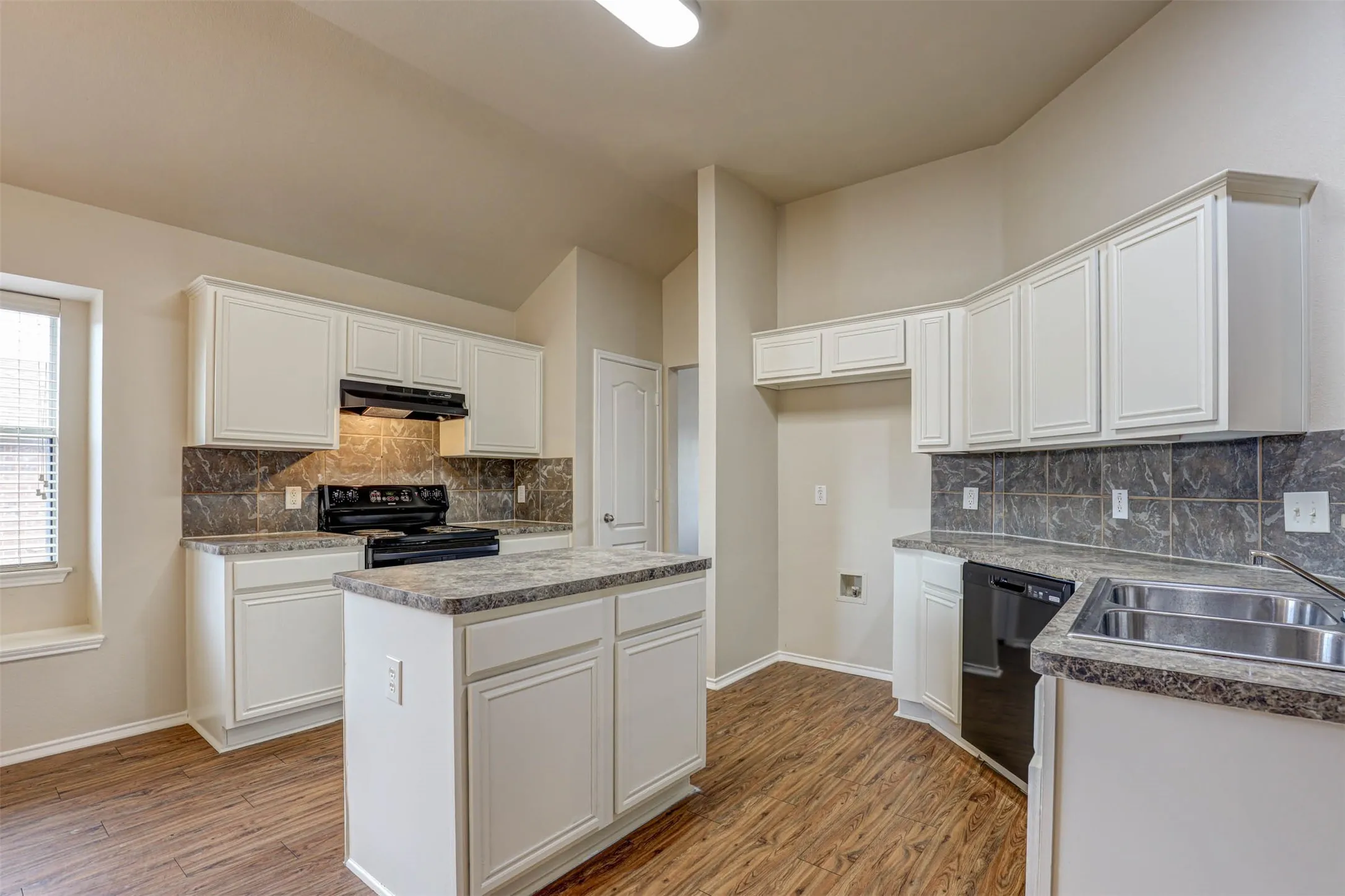 Large kitchen with an island and lots of storage