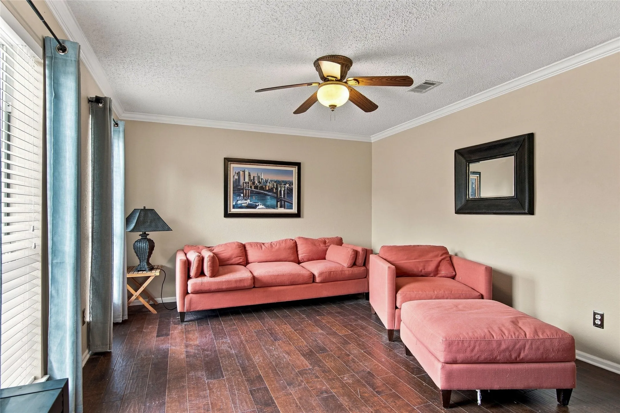 Large Formal Living Room overlooking the front yard