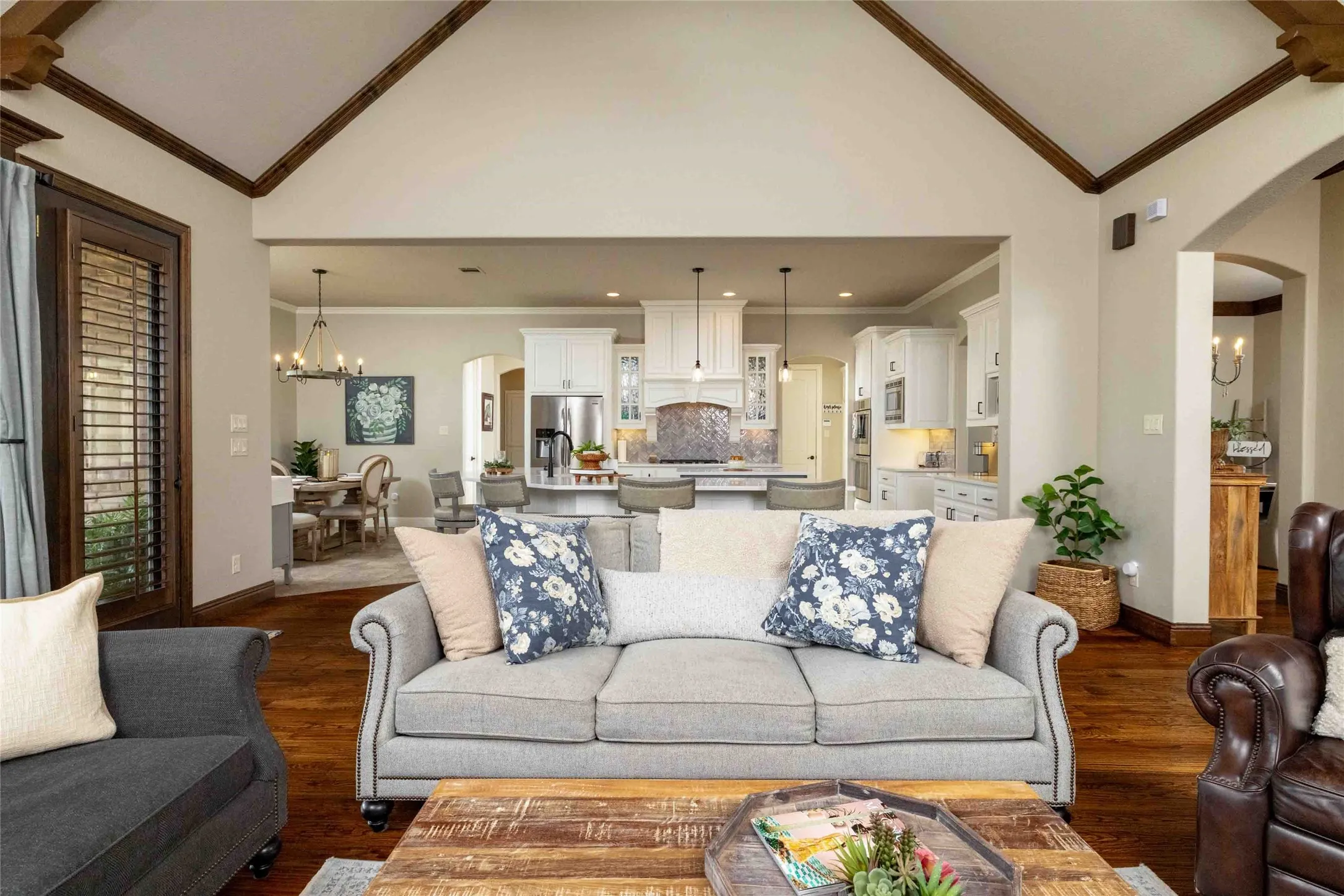 Vaulted Ceiling in Living Area & Open Concept Design...