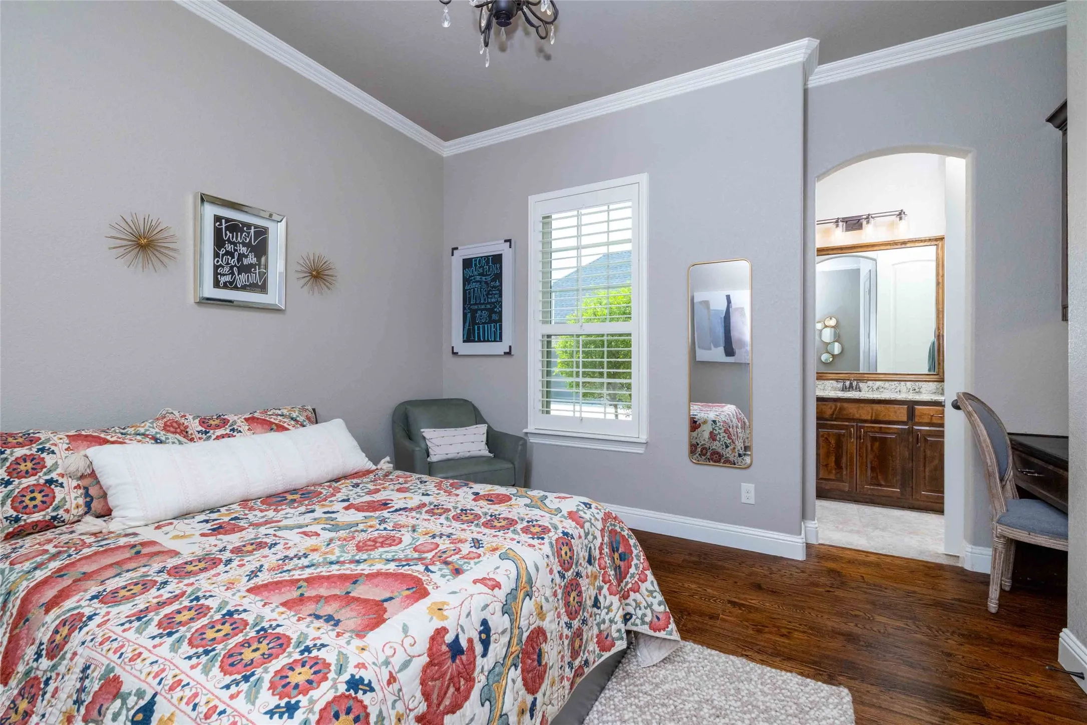 Downstairs Jack & Jill Bedroom 3 w Built-in Desk Area...