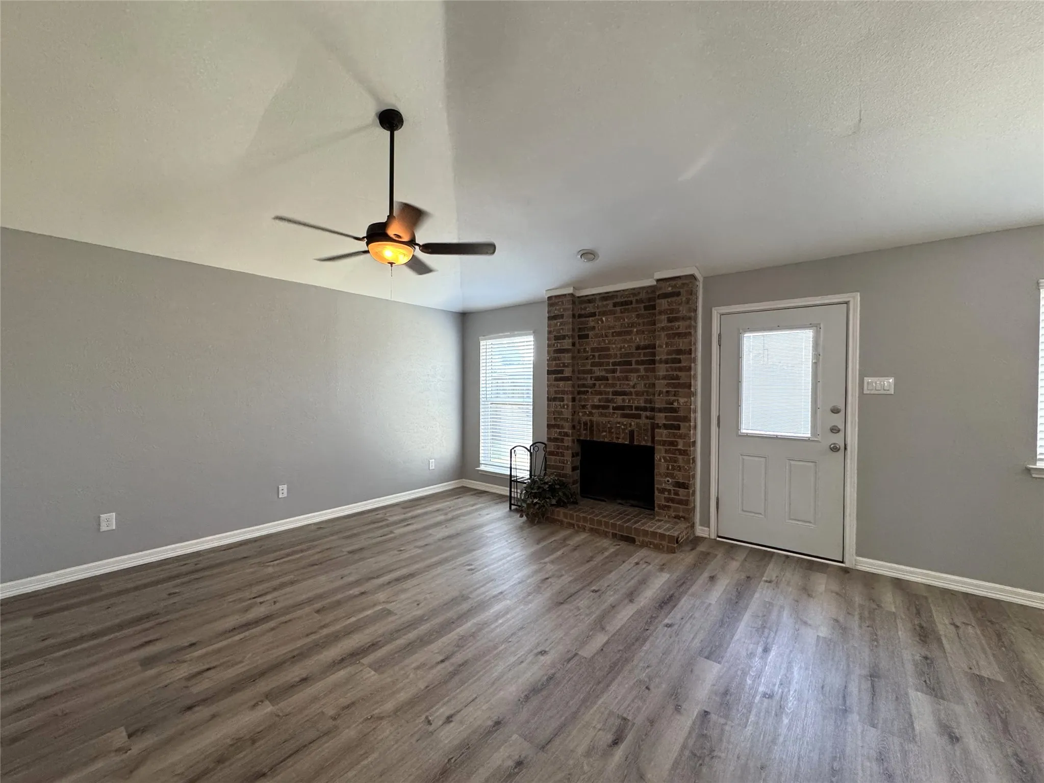Fireplace in Den