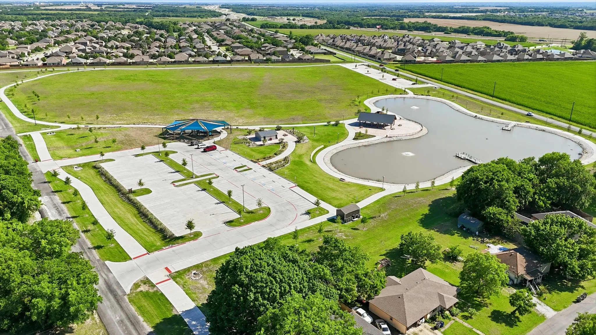 24 acre park for Van Alstyne, biking, walking, parks.