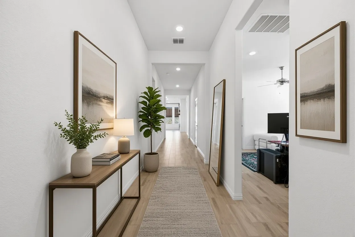 VIRTUAL STAGE ONLY!
Wide entrance hallway foyer.