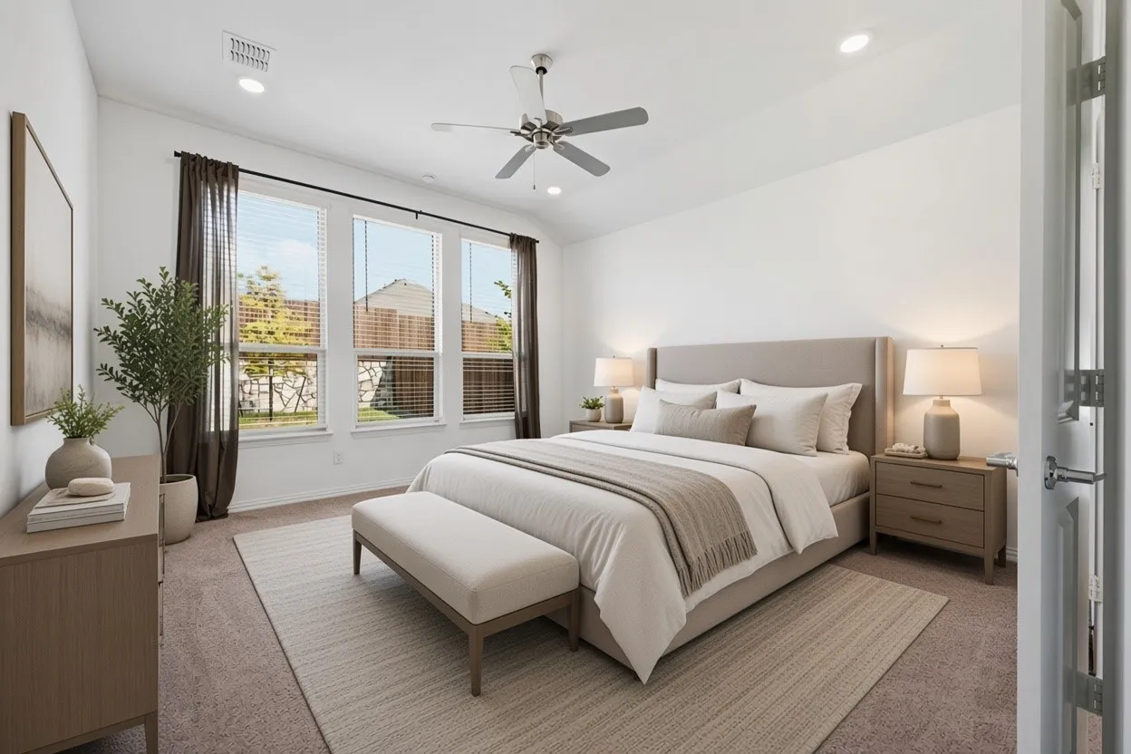 VIRTUAL STAGE ONLY! MASTER BEDROOM