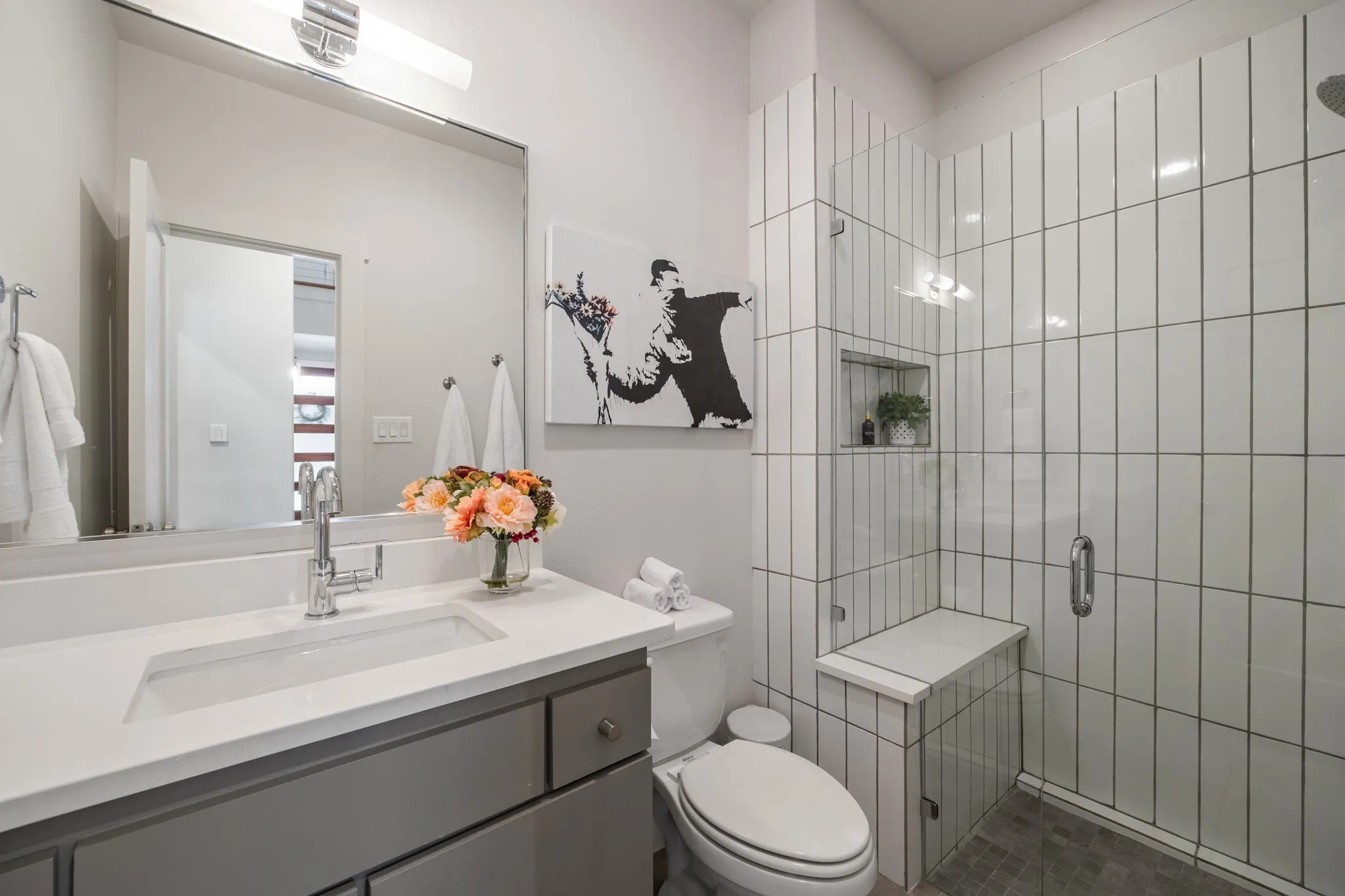 First-floor full bath