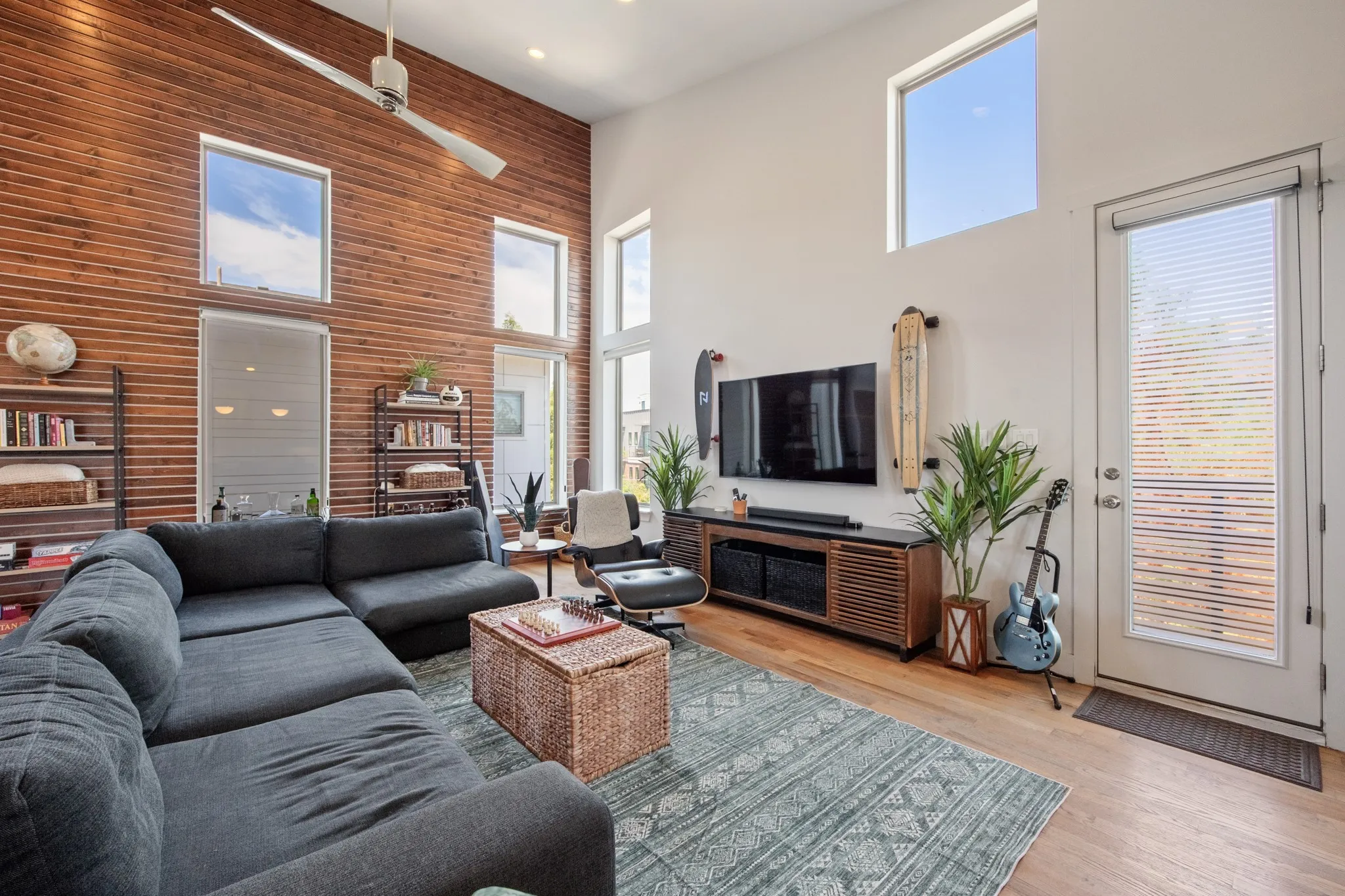 Living room with balcony access