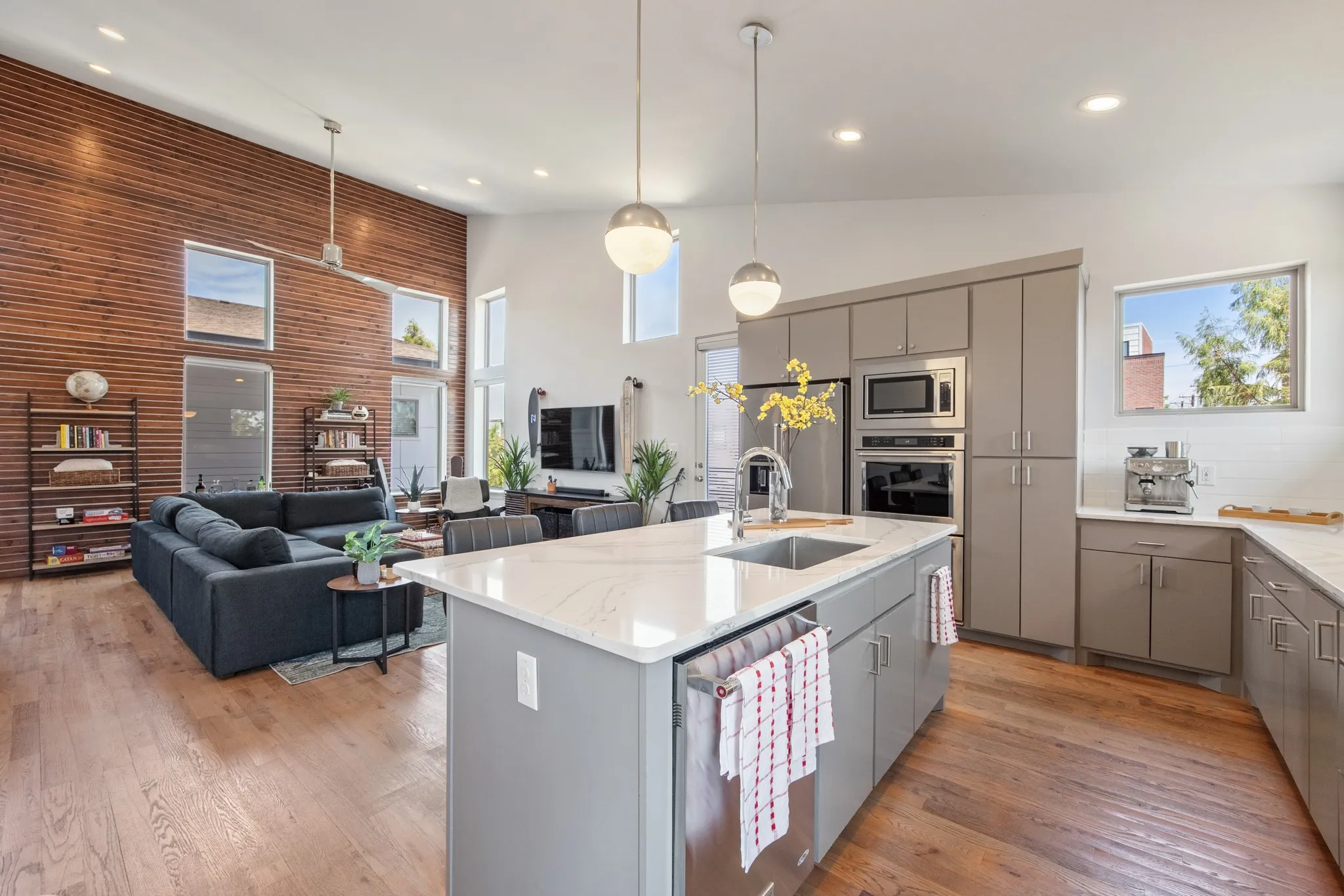 Back upstairs to the top-floor living space