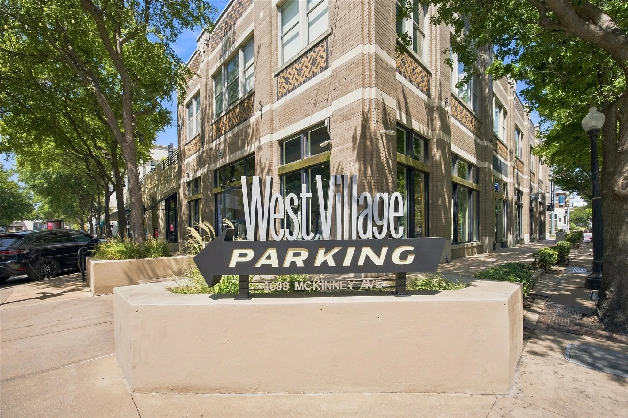 Approximately a 5 minute walk to the shops and restaurants at West Village.