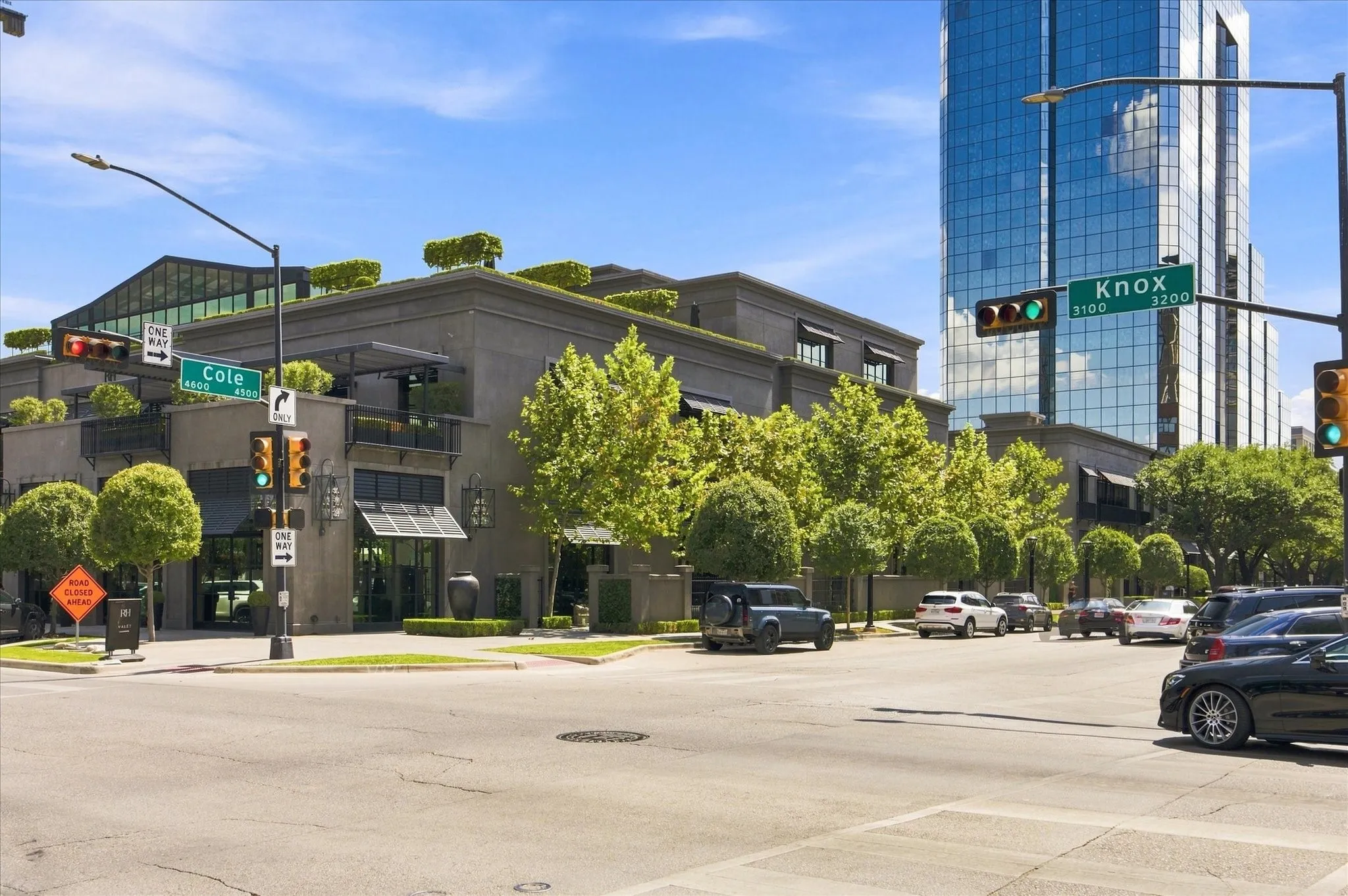 Approximately a 10-minute walk to Knox Street shopping, dining, and entertainment.