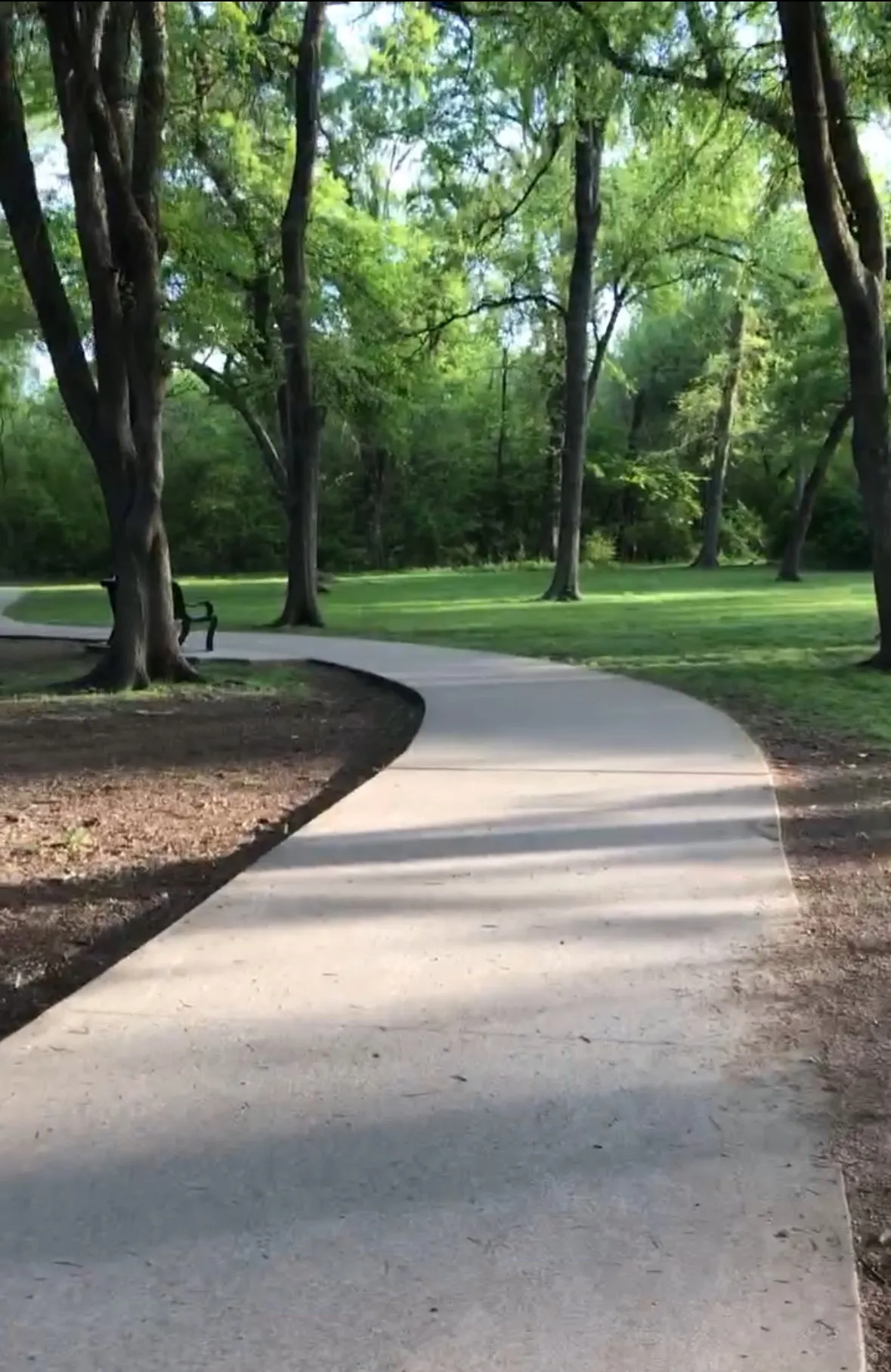 Walking trail about 2 blocks away
