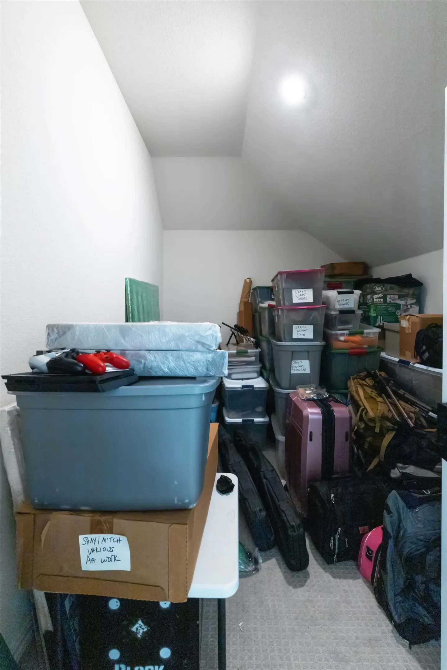 Large upstairs storage closet