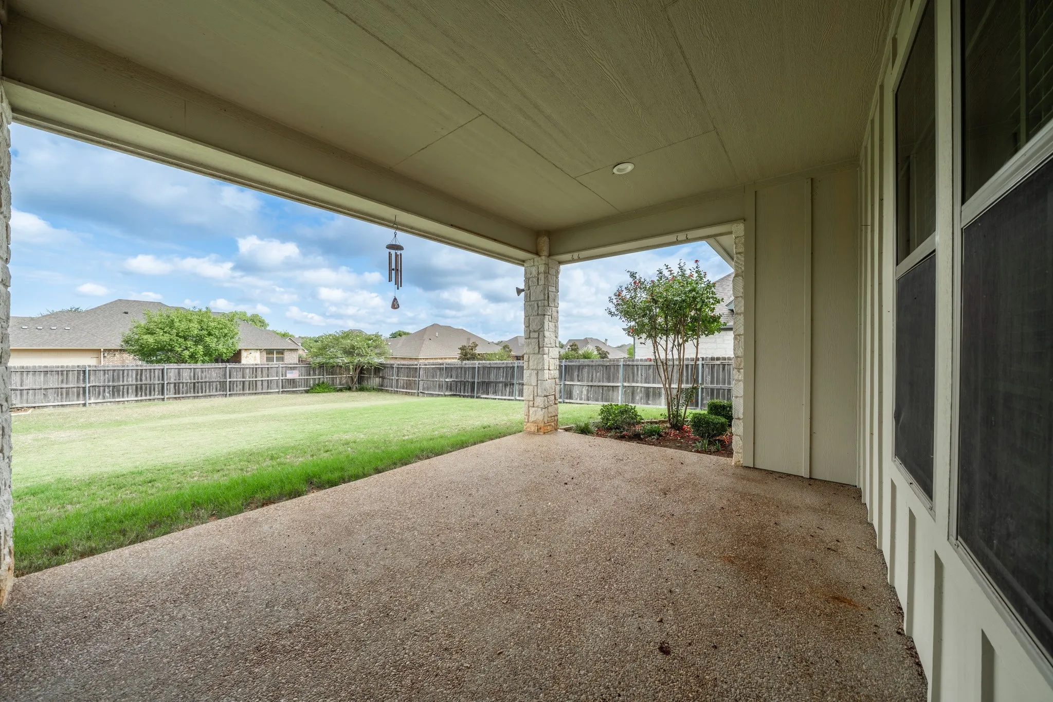 Covered patio