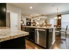 Granite counter tops in kitchen