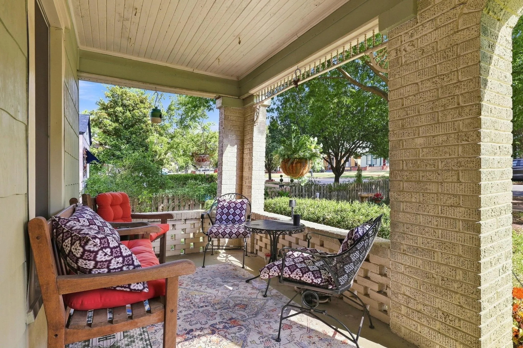 Imagine having coffee on your large covered front porch