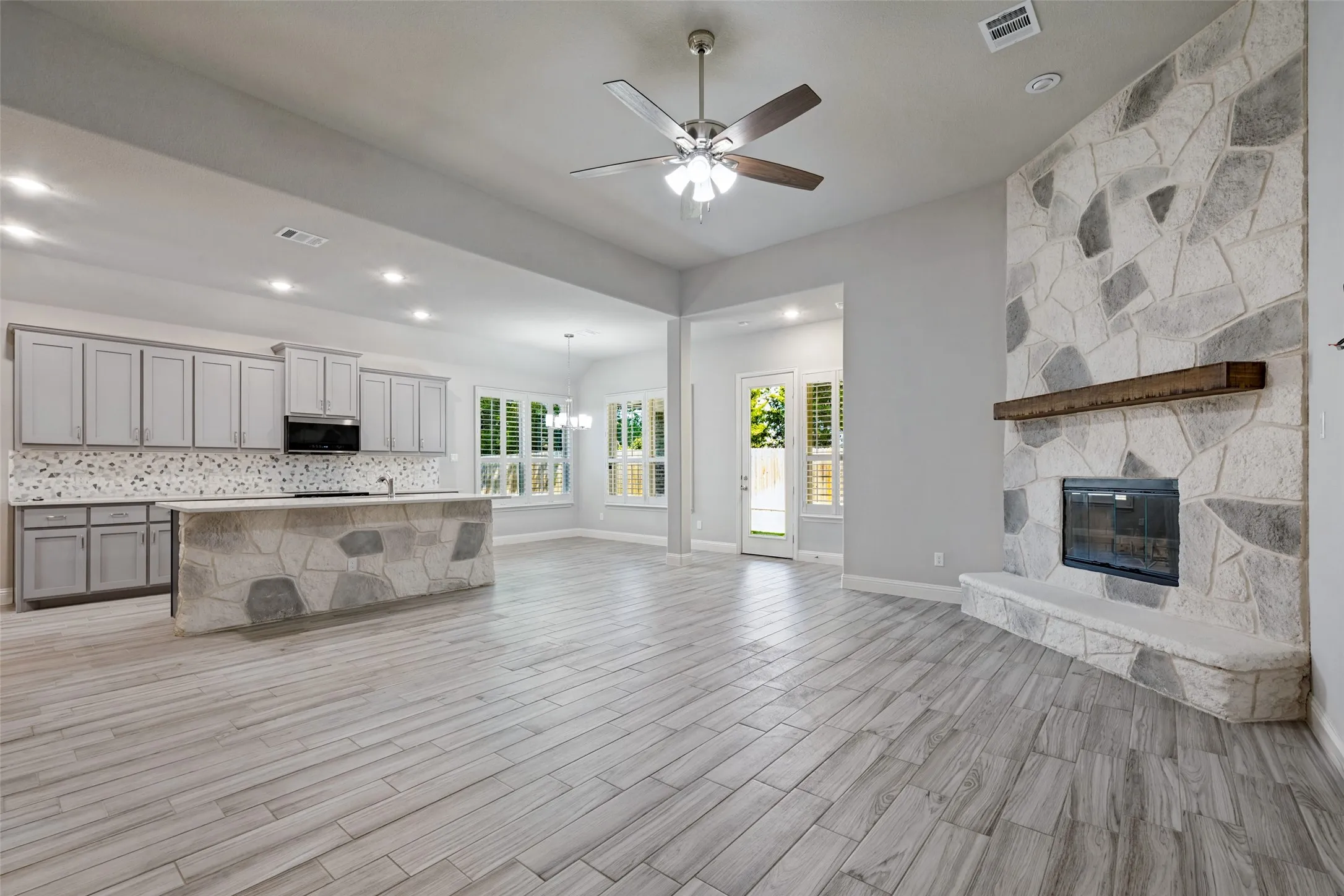 Enjoy the open concept living space where everyone can be part of the festivities.