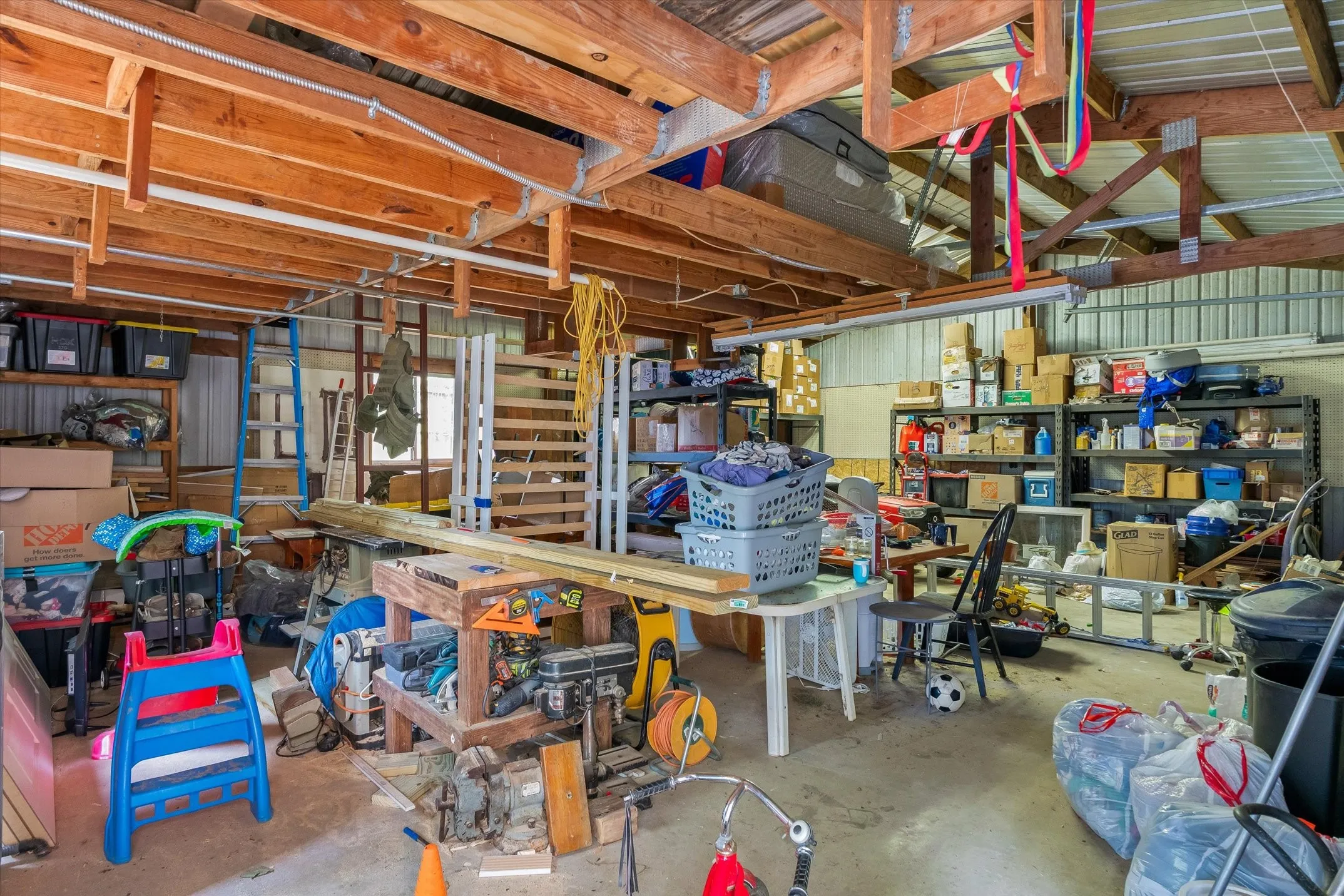 Workshop and Garage iis in the other side of the building