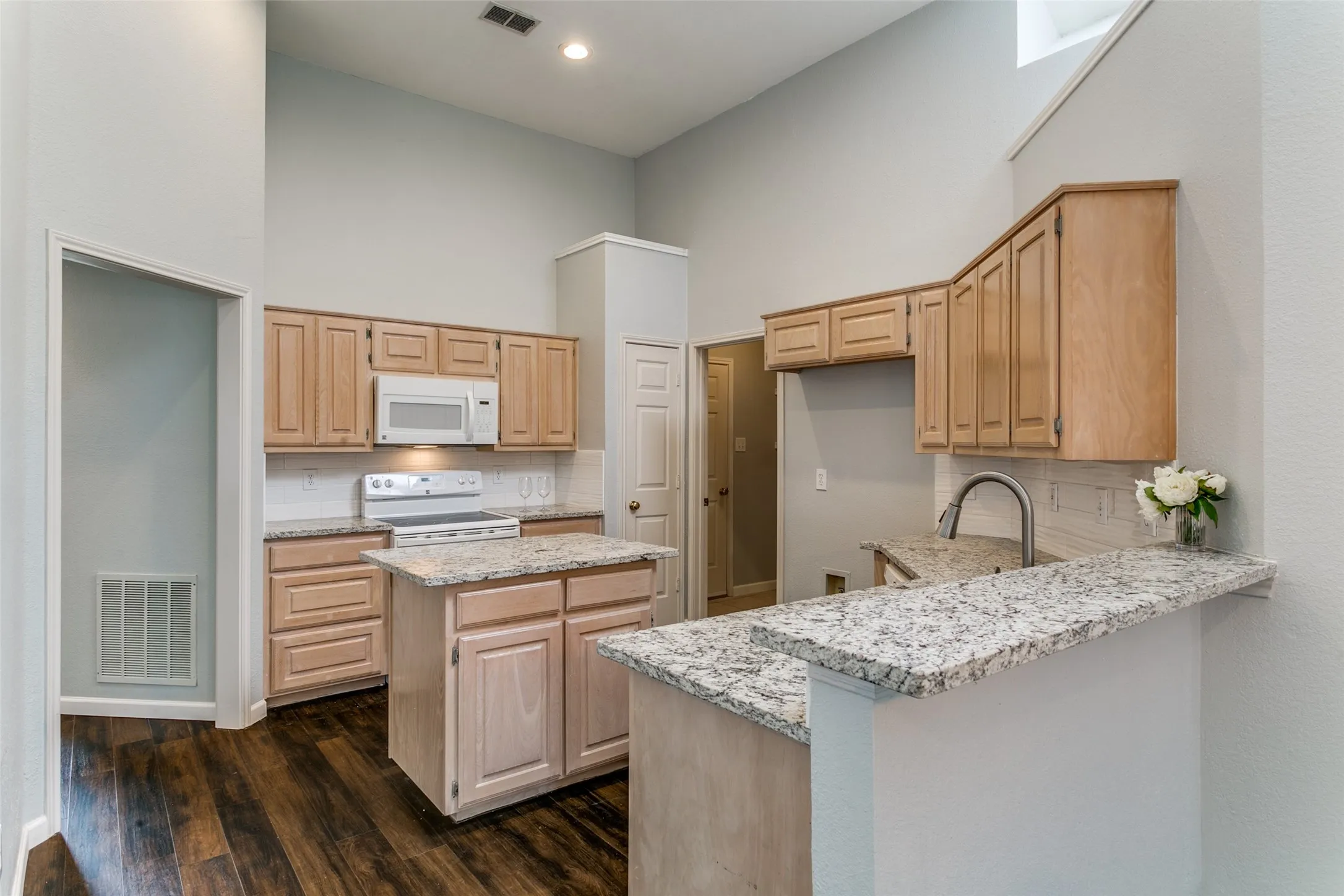 The open kitchen is perfect for entertaining!