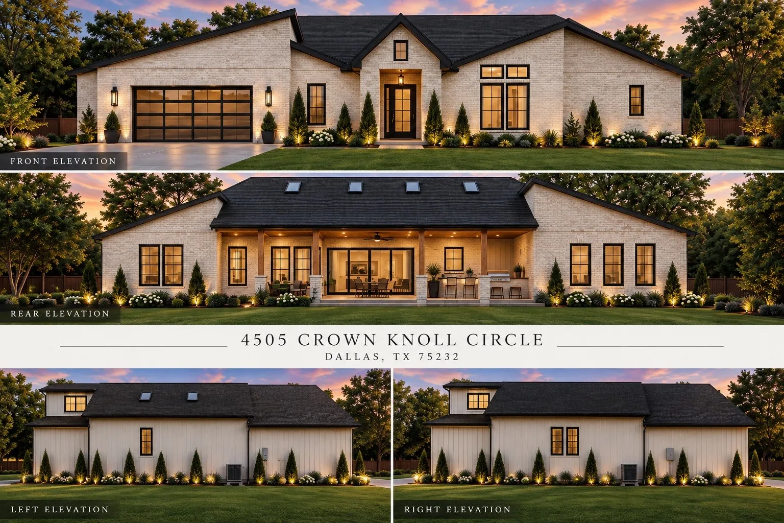 Single Family Residence For Sale in Dallas County , 4505 Crown Knoll Circle, Dallas, Texas 75232, 4 Bedroom, 4 Bathroom, 2 Garage spaces, 3,028 Sqft, built in 2026, mls#21379937, Real Estate Agent in Dallas, Homes For Sale in Dallas county, Homes For Sale in Dallas, Realtor in Dallas Texas, Real Estate Brokerage Independent Realty Texas, Luminita Cordes Realtor