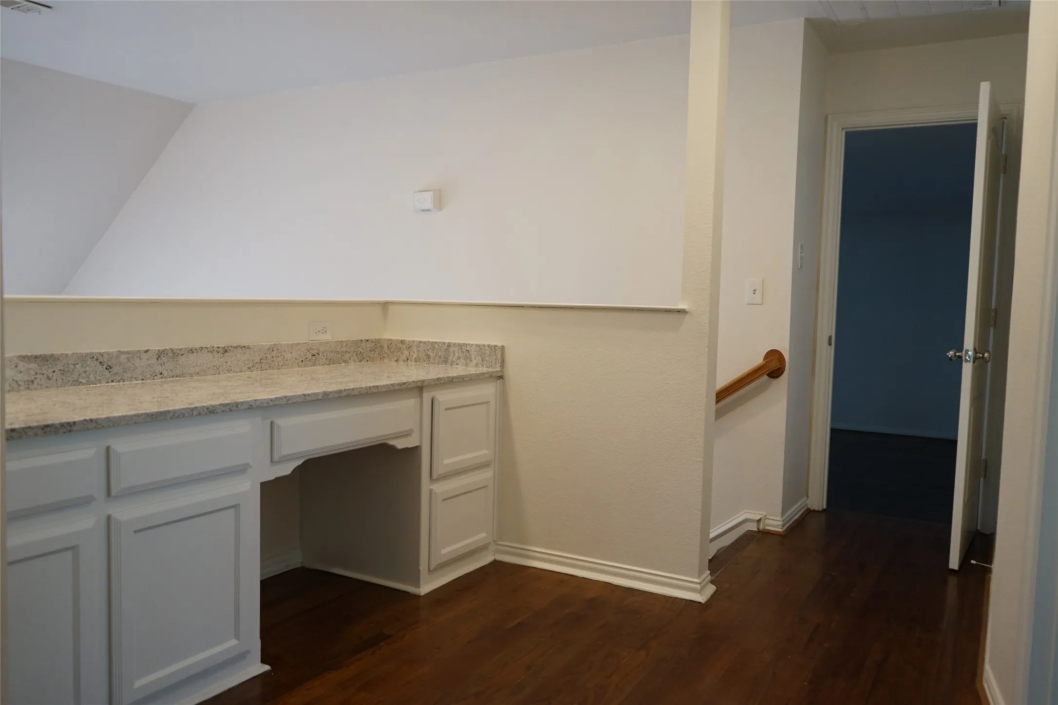 Fantastic work space for office, school, or hobbies at the top of the stairs