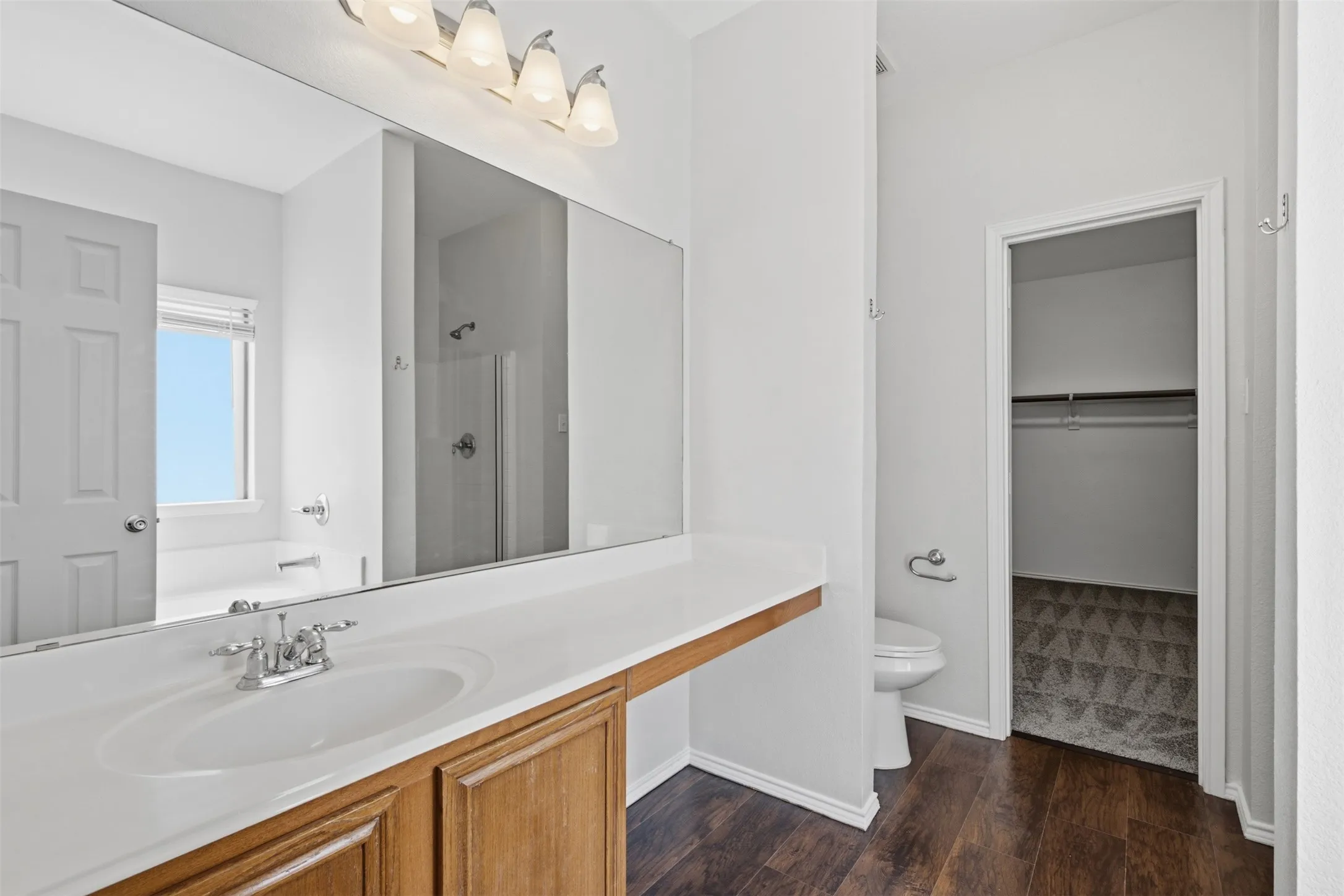 Master Bathroom With Lots of Room! Has a Large Bathtub and a Separate Shower!
