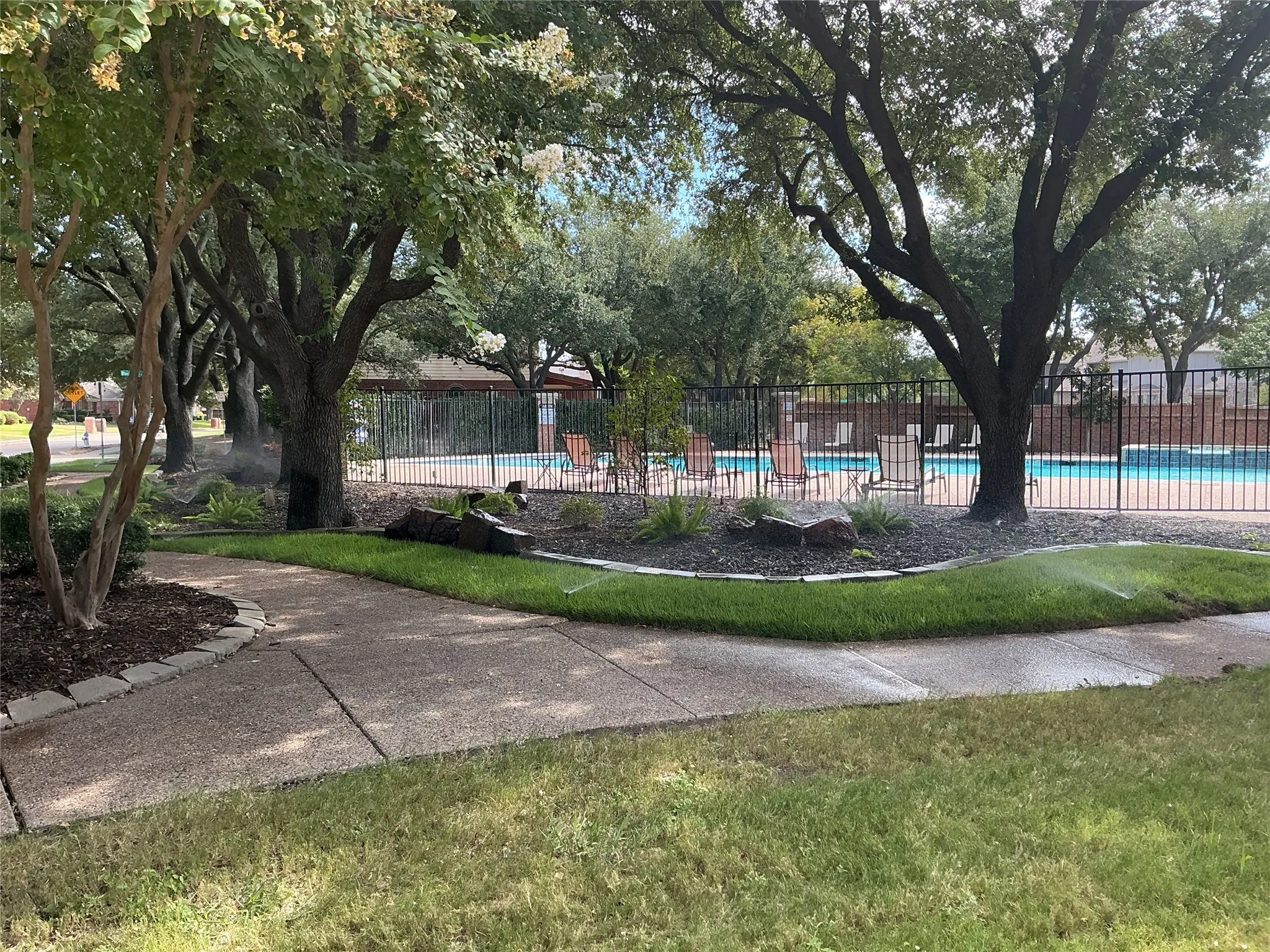 community pool in walking distance